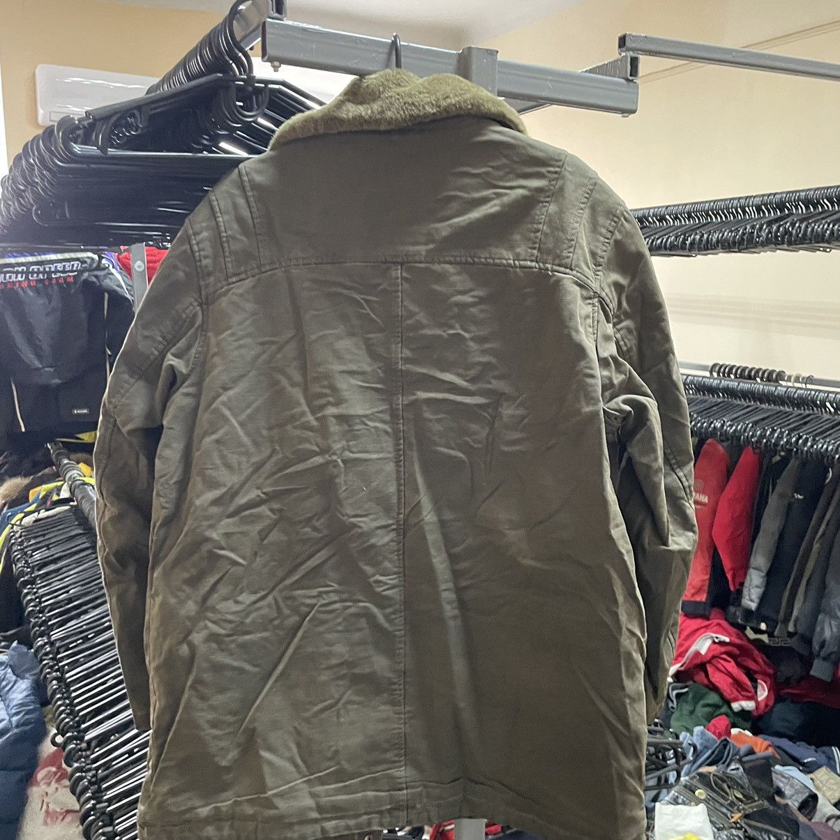 Milestone Rare Milestone Vintage khaki Flight Bomber Jacket MA1 war Size US M / EU 48-50 / 2 - 12 Thumbnail
