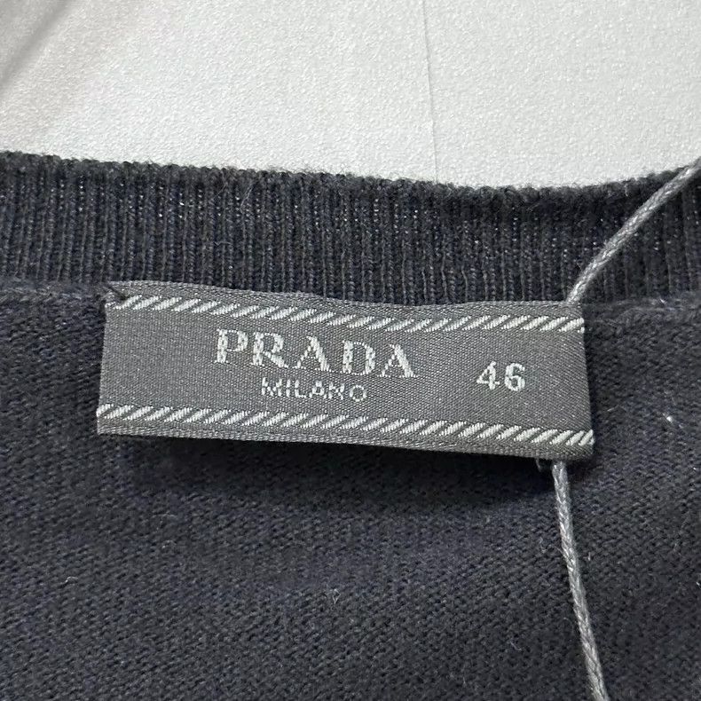 Prada Black Knit Sweater by PRADA-2506 Size US L / EU 52-54 / 3 - 6 Thumbnail