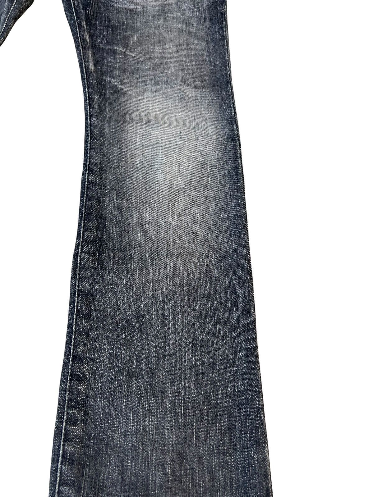 Shellac Jama Rico Japan Faded Distressed Ankle Zipper Denim Jeans Size US 29 - 12 Thumbnail