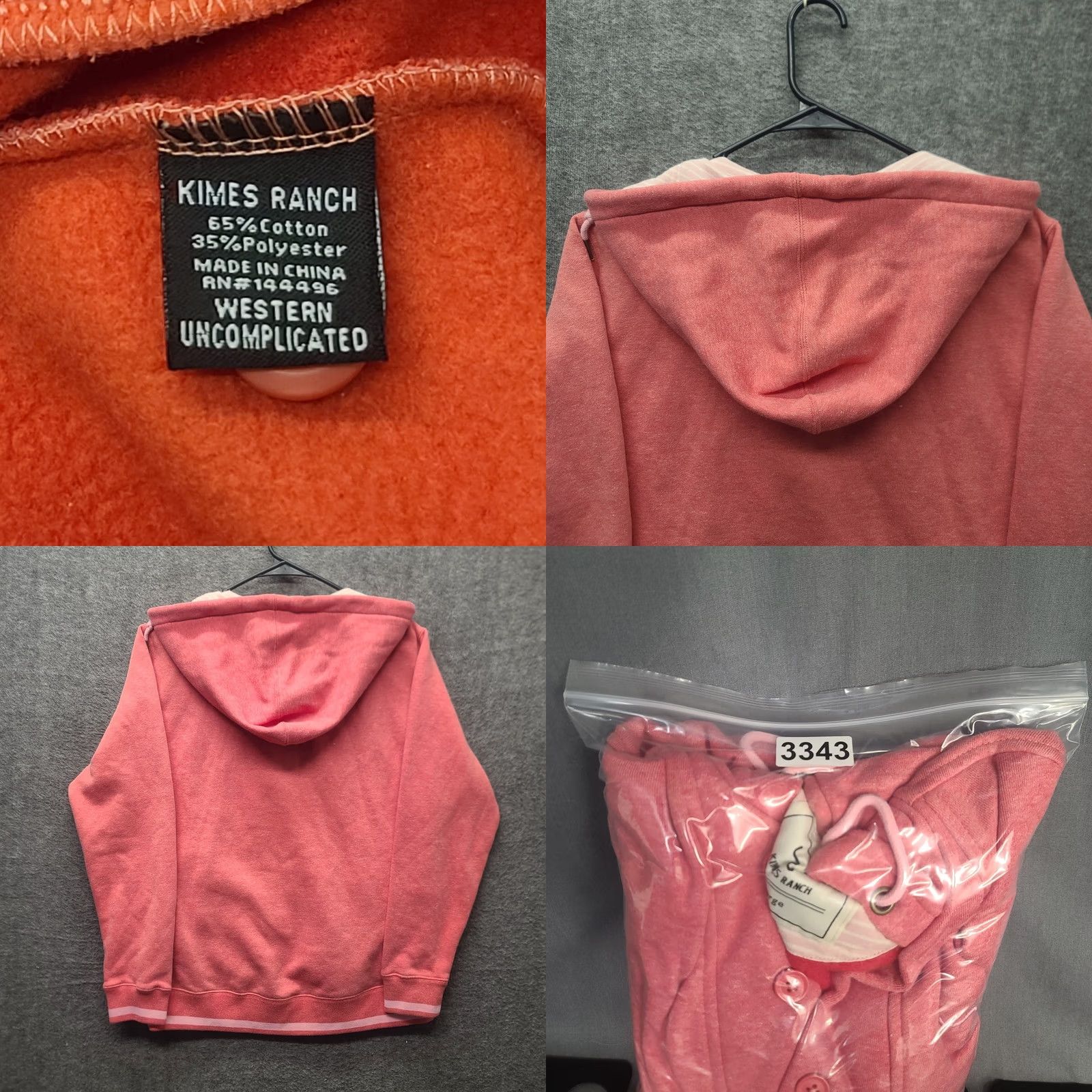 Vintage Kimes Ranch Hoodie Womens L Lamar Regular Fit Pull Over Western Cowgirl Size L / US 10 / IT 46 - 8 Thumbnail