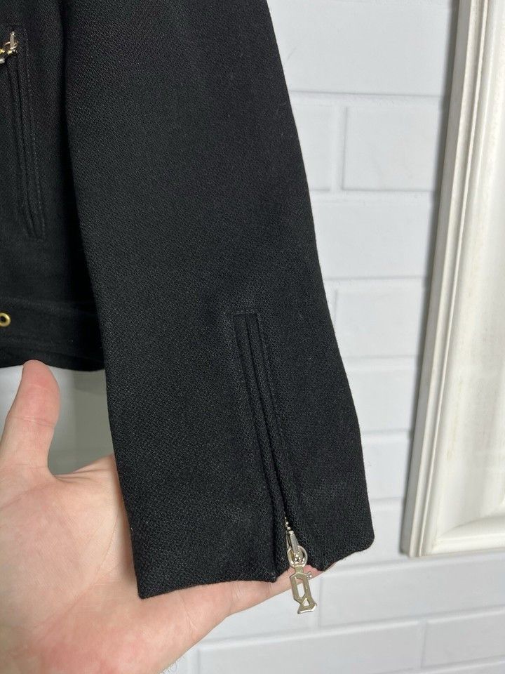 John Galliano Galliano Wool Blend Biker Jacket Black Size 28\42 Size M / US 6-8 / IT 42-44 - 5 Thumbnail