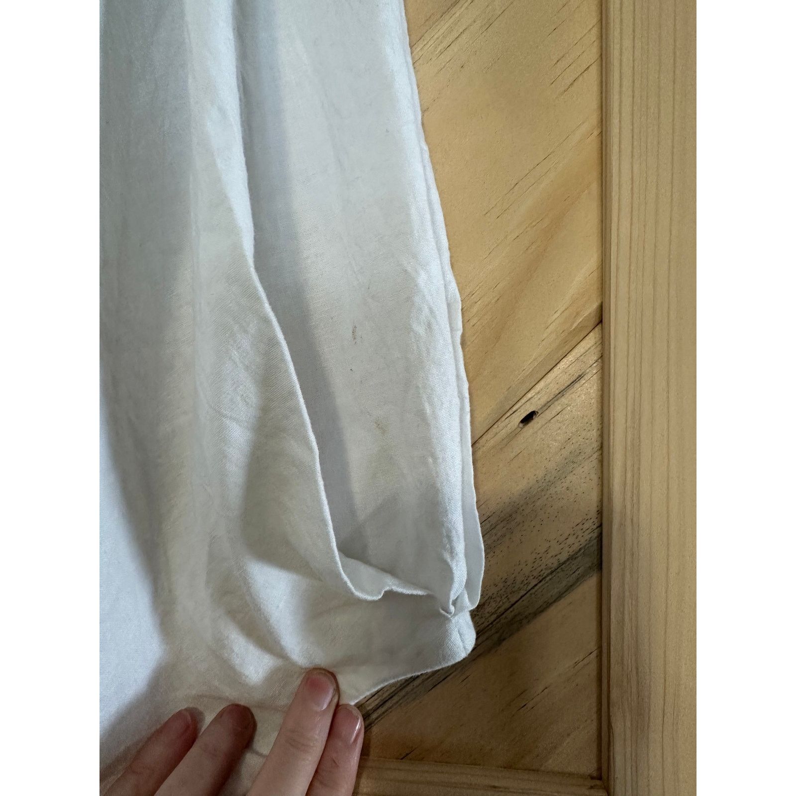 Alfani Alfani XL Linen/Viscose blouse with balloon cropped sleeves Size XL / US 12-14 / IT 48-50 - 3 Thumbnail