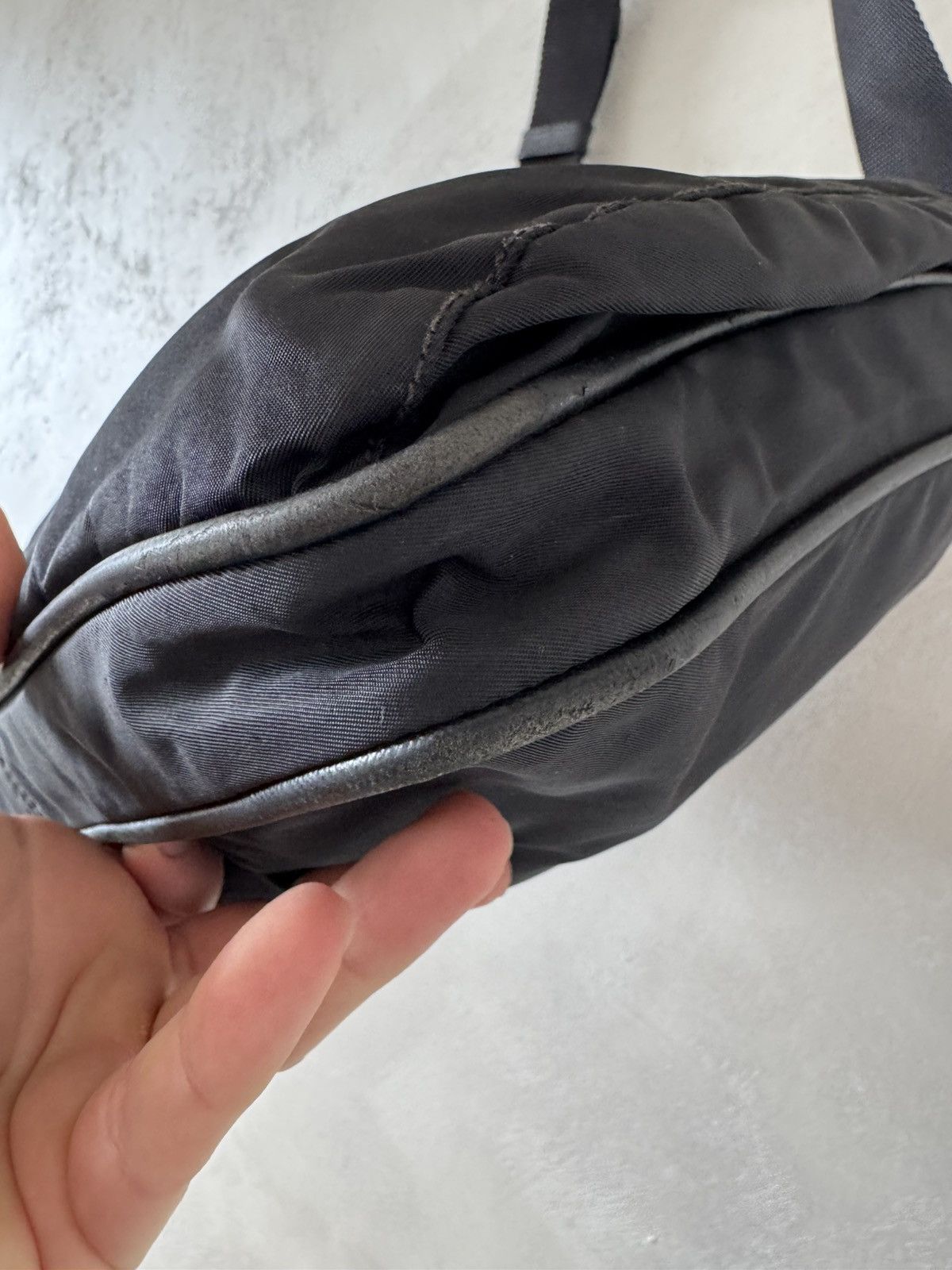 Prada Prada Nylon Black Messenger Crossbody Bag Size ONE SIZE - 10 Thumbnail