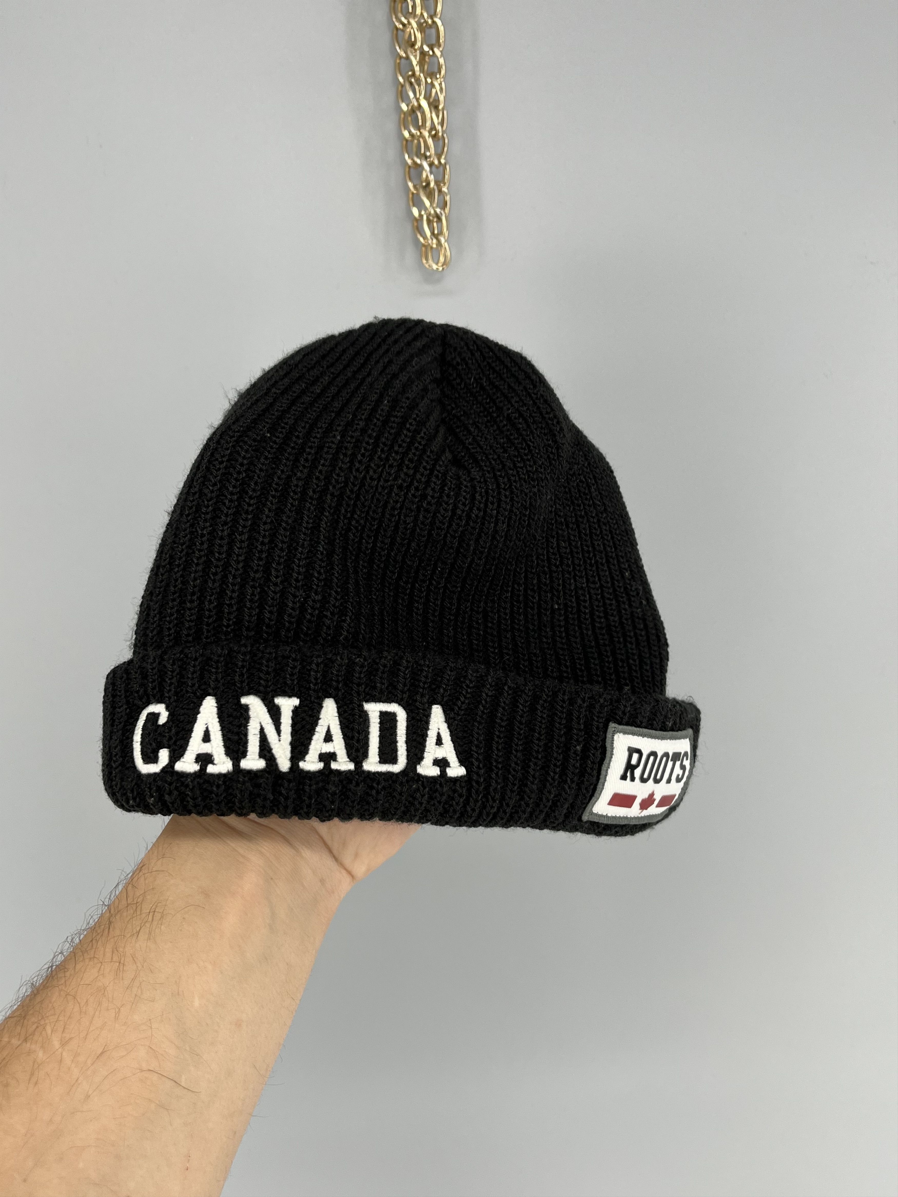 Roots Vintage Canada Roots Big Logo Beanie Hat Streetwear Straigh Size ONE SIZE - 1 Thumbnail