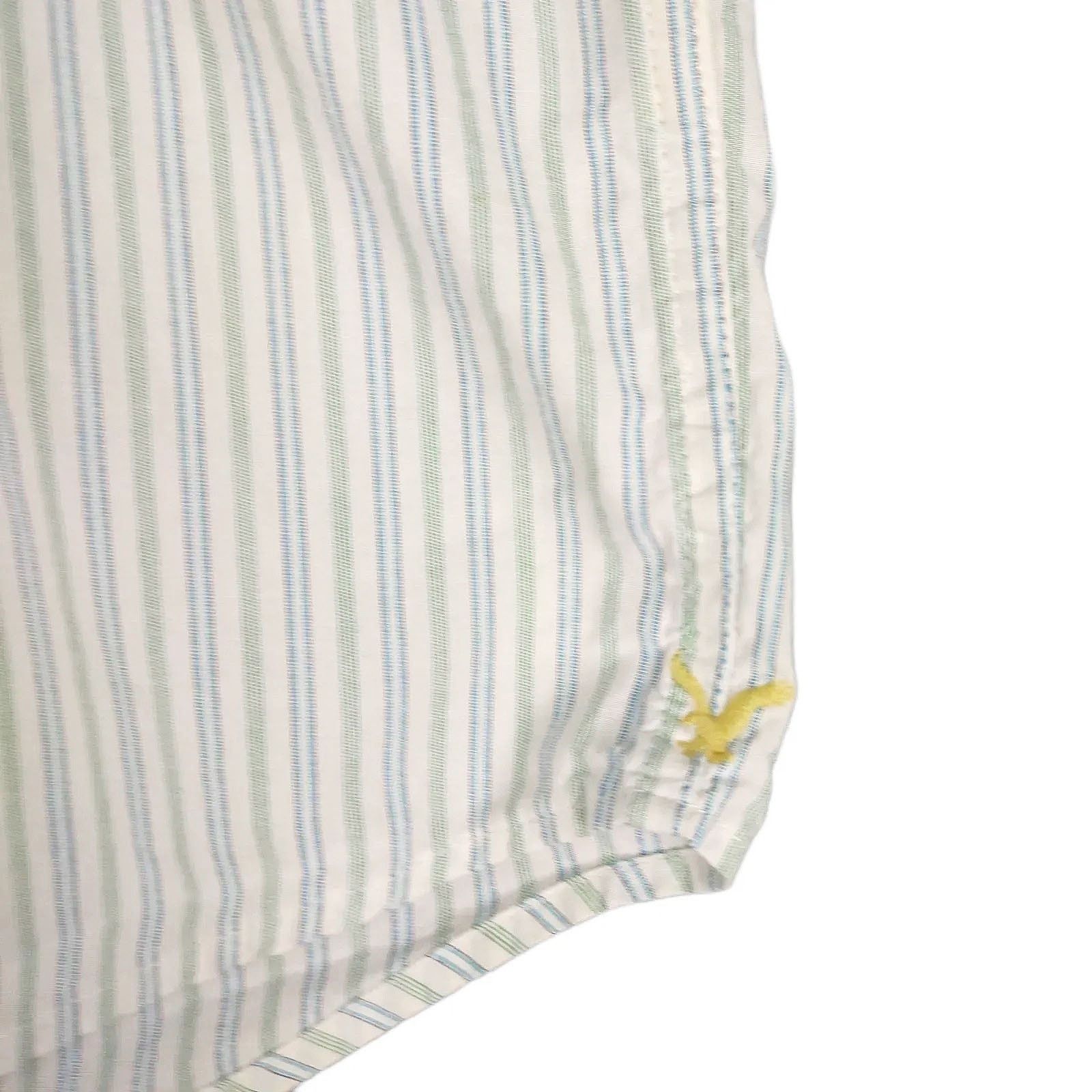 American Eagle Outfitters Vtg AEO Men's M Striped Casual Dress Shirt Long Sleeve Size US M / EU 48-50 / 2 - 5 Thumbnail