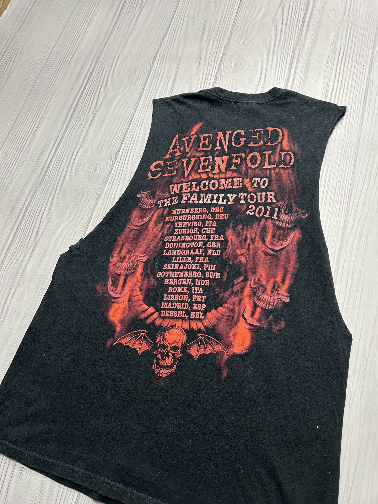 Band Tees Vintage Y2K Avenged Sevenfold Metal Band Thrash Tour Tee Size US M / EU 48-50 / 2 - 9 Thumbnail