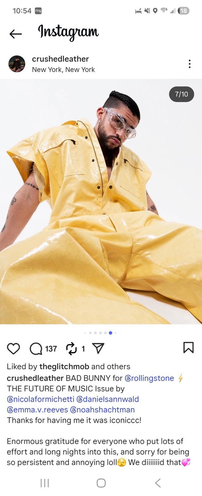 Gucci Gucci Yellow Patent Coated Cotton Sleeveless Utility Jumpsui Size US 44 / EU 60 - 2 Thumbnail