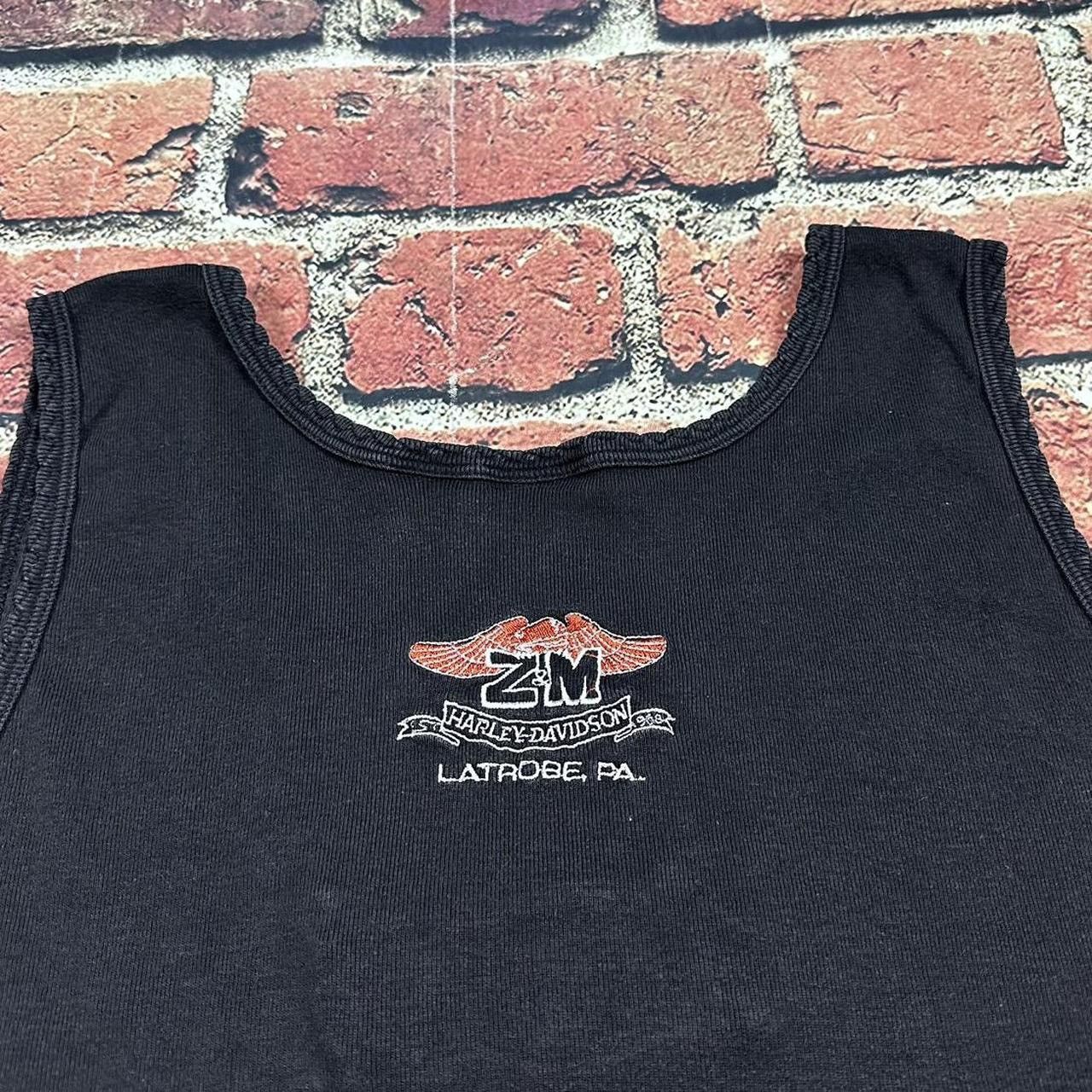 Harley Davidson Vintage Harley Davidson Tank Top Biker Cyber Grunge Size M / US 6-8 / IT 42-44 - 4 Thumbnail
