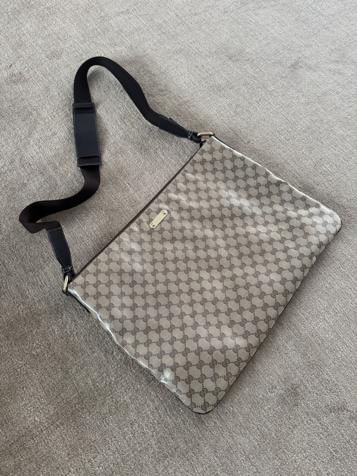 Gucci Gucci Crystal Canvas Messenger Bag Size ONE SIZE - 4 Thumbnail