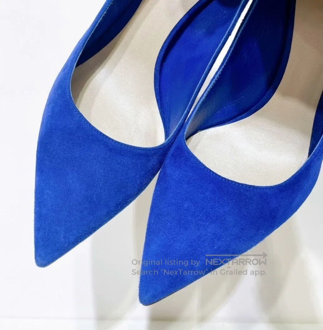 Dior Dior Royal Blue Suede High Heels Size 37. Size US 6 / IT 36 - 2 Thumbnail