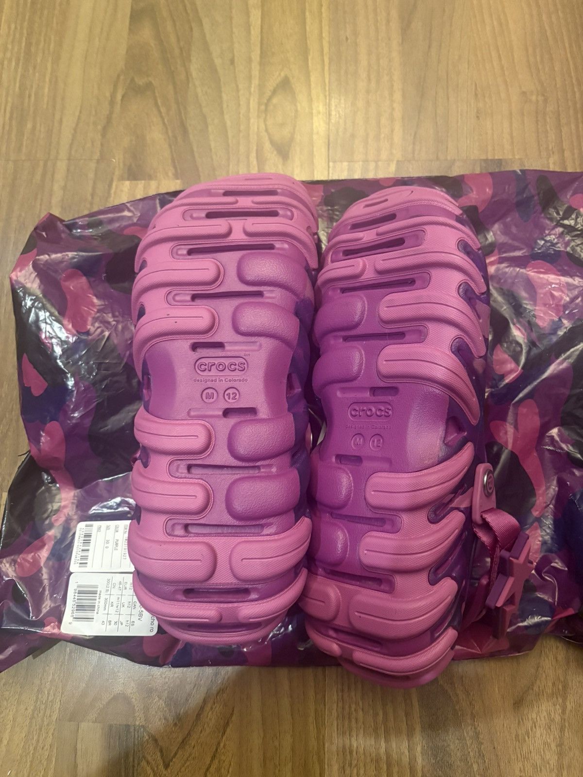 Bape × Crocs BAPE x Crocs Echo RO Clog "Purple Camo" (BNIB) UK 11 Size US 12 / EU 45 - 4 Thumbnail
