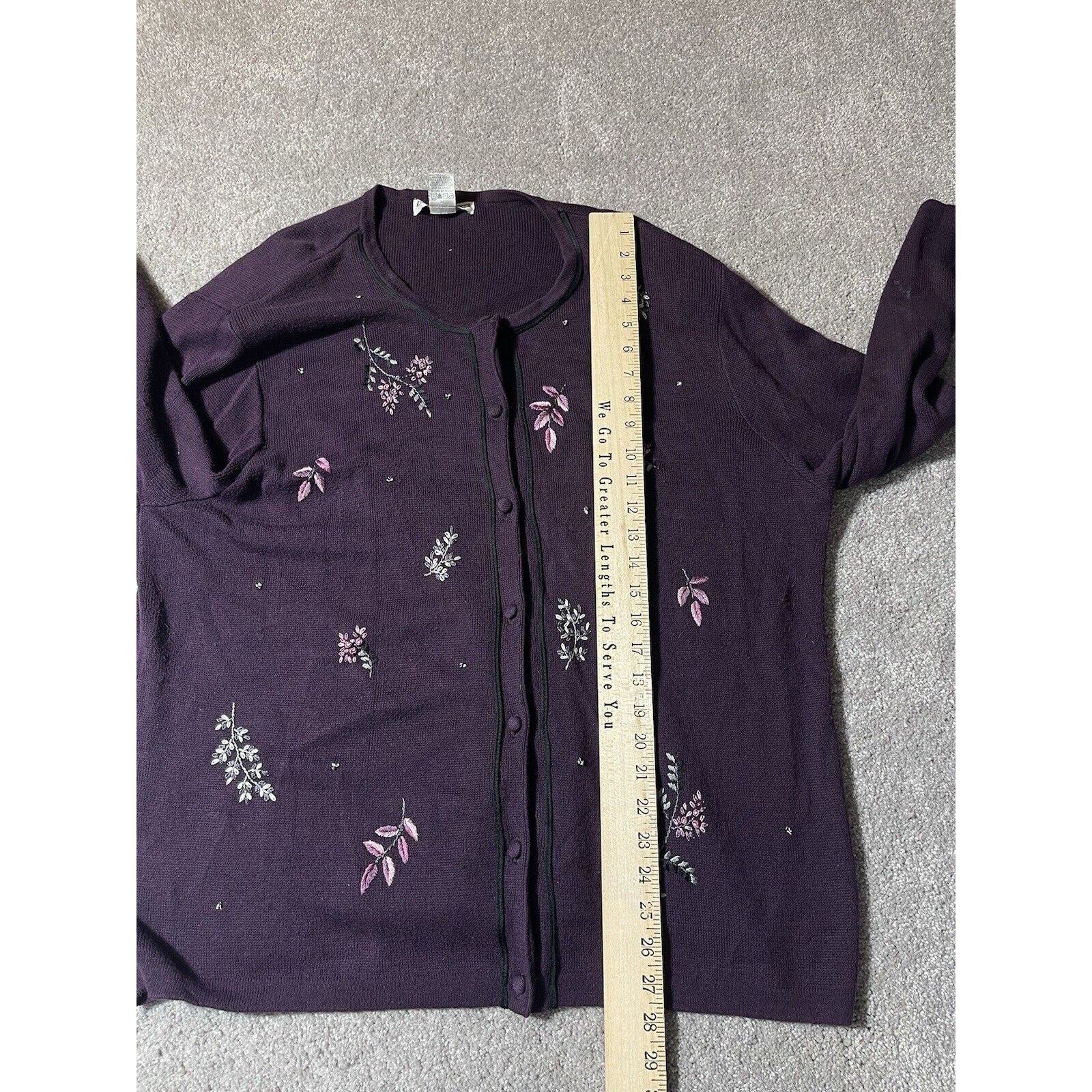 Other Vintage Dressbarn Sweater Womens Plus 3X Shoulder Pads Size 3XL / US 20-22 - 6 Thumbnail
