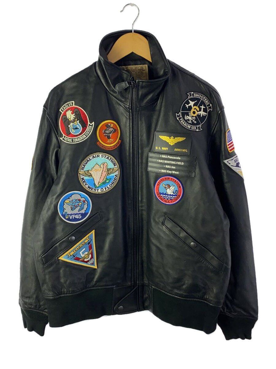 Avirex Avirex Plain Sheepskin Flight Jacket Black Size US XXL / EU 58 / 5 - 1 Thumbnail