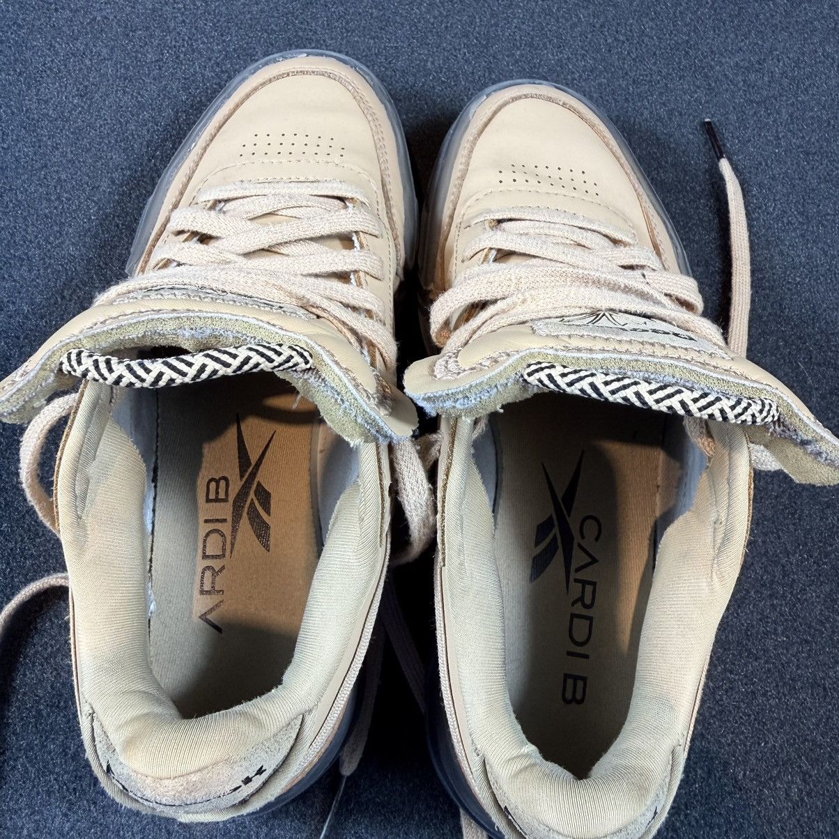 Reebok Reebok Club C Cardi B Womens Beige Black Sneakers Size US 4 / IT 34 - 4 Thumbnail