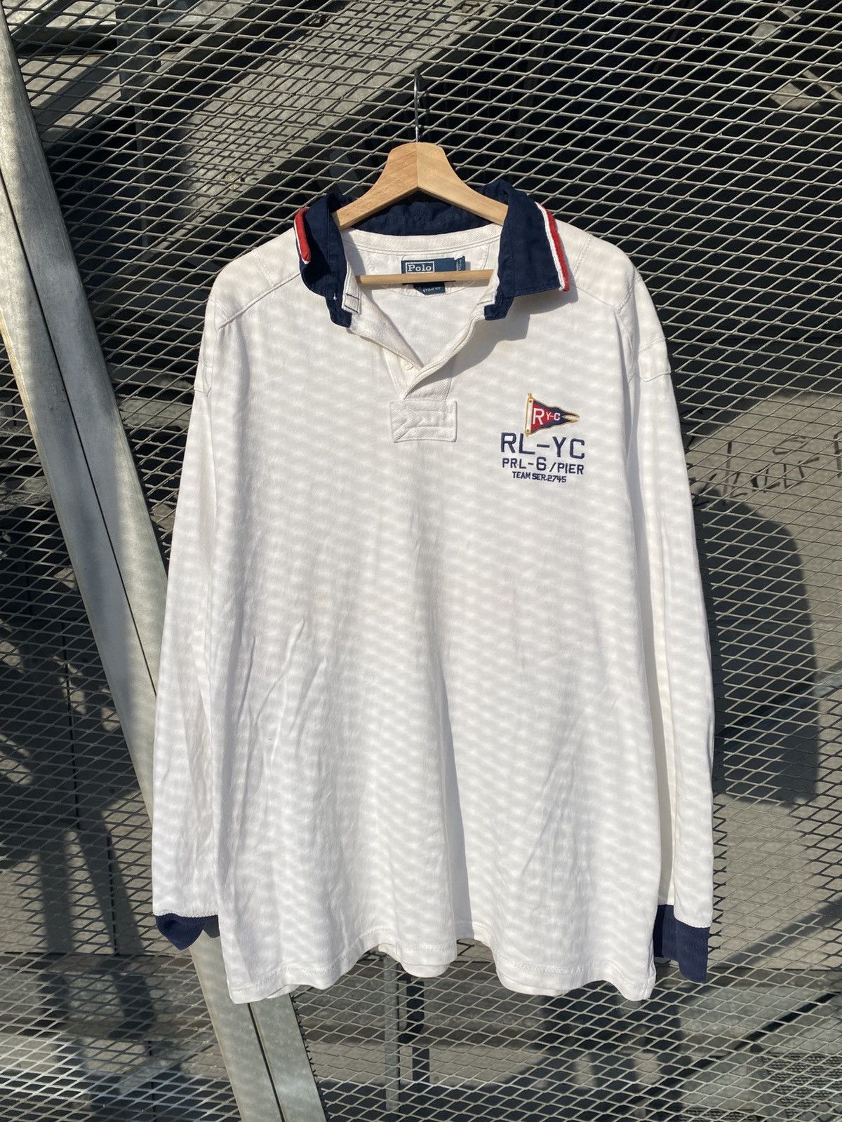 Polo Ralph Lauren Vintage Polo Ralph Lauren Back Logo Rugby Longsleeve Size US XXL / EU 58 / 5 - 2 Thumbnail
