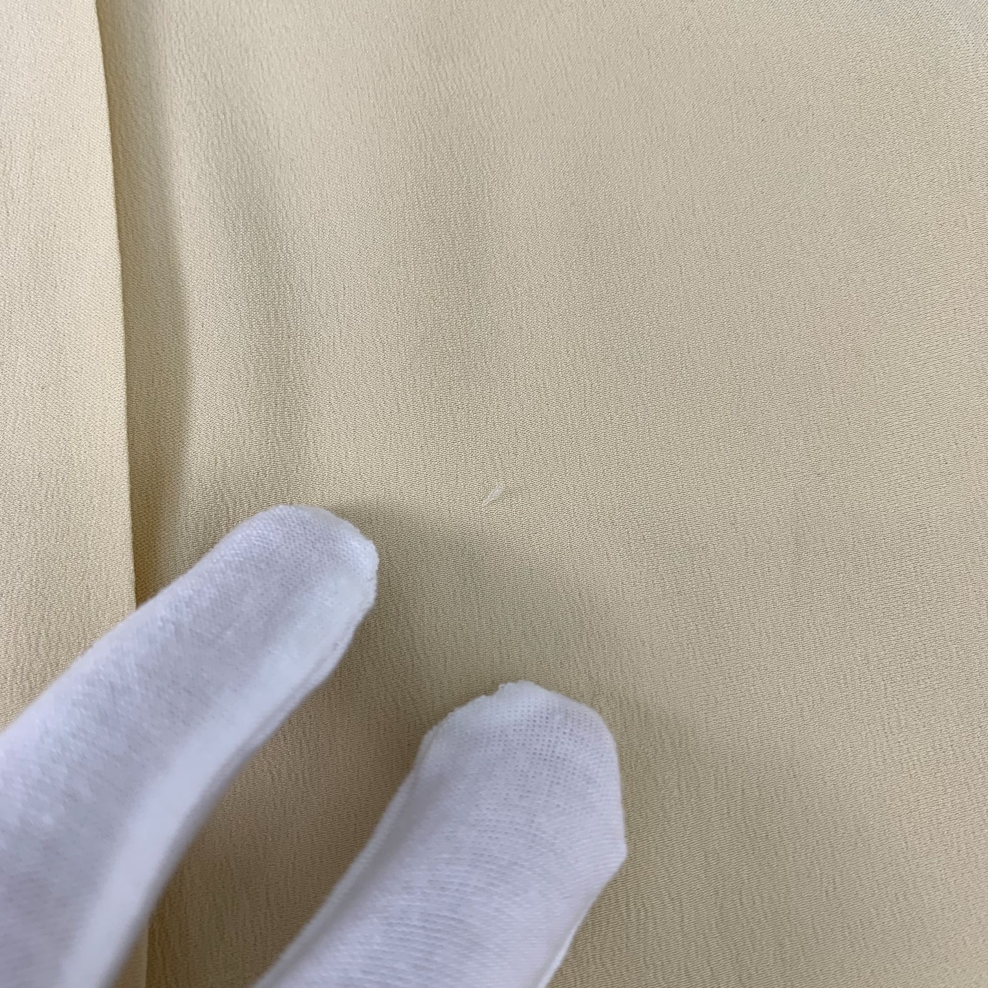 Celine Celine Yellow Jacquard Mulberry Silk Tie Neck Long Sleeve Bl Size XS / US 0-2 / IT 36-38 - 3 Thumbnail