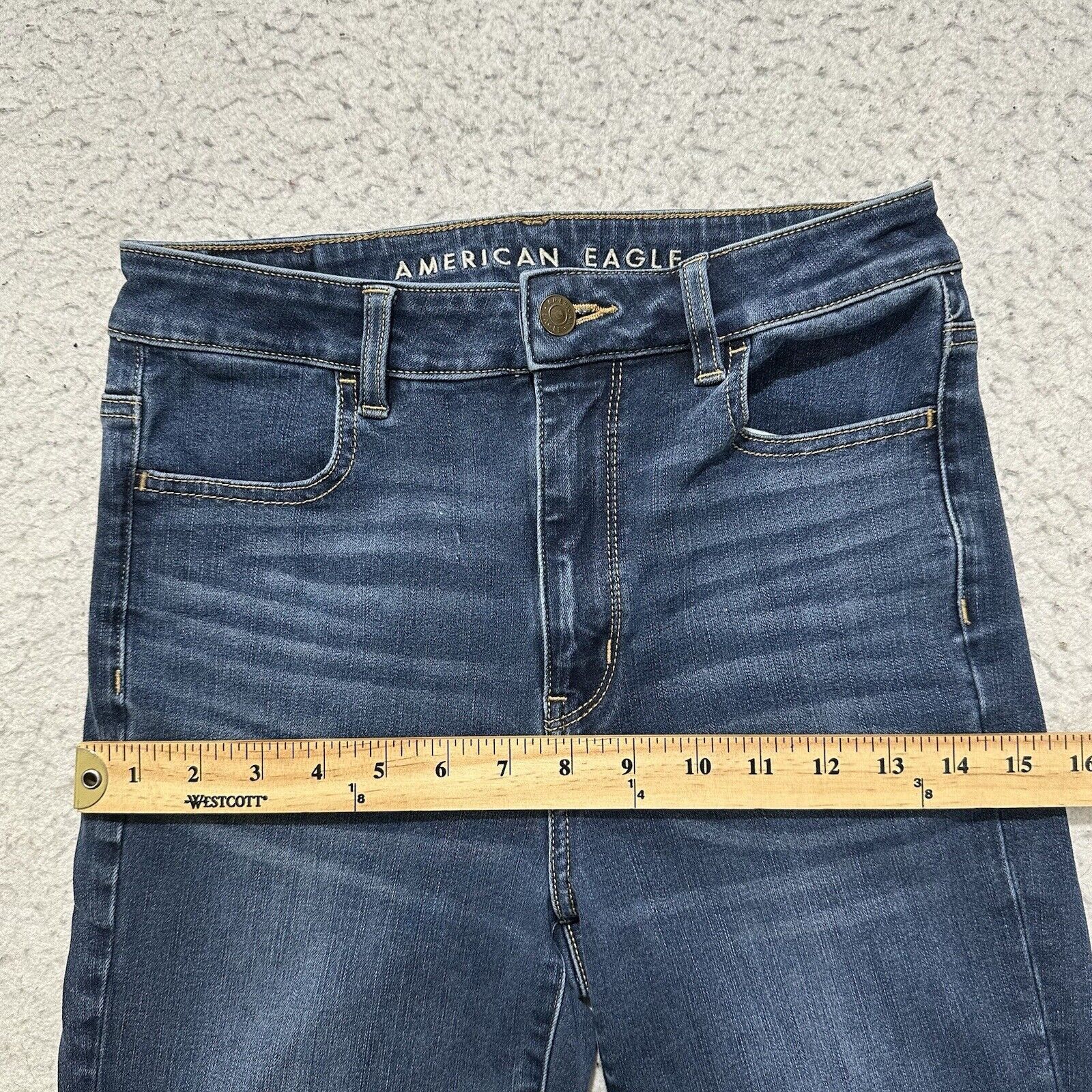 American Eagle Outfitters American Eagle 4 L Skinny Leg Jeans 360 Next Level Stretch Size 27" / US 4 / IT 40 - 12 Thumbnail