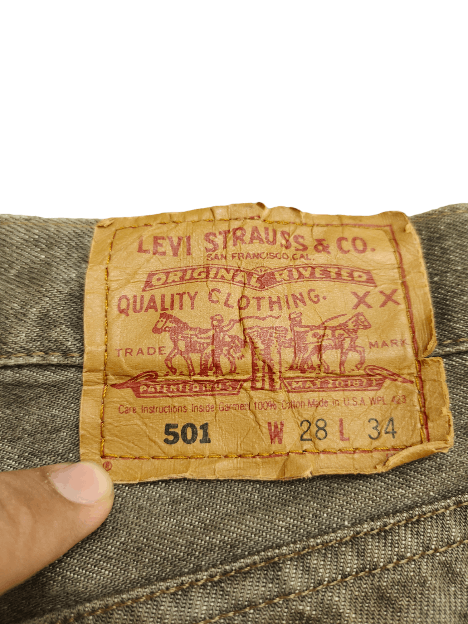 Levi's Vintage Clothing Vintage 90s Levis 501 Made In Usa Denim Jeans Size US 28 / EU 44 - 16 Thumbnail