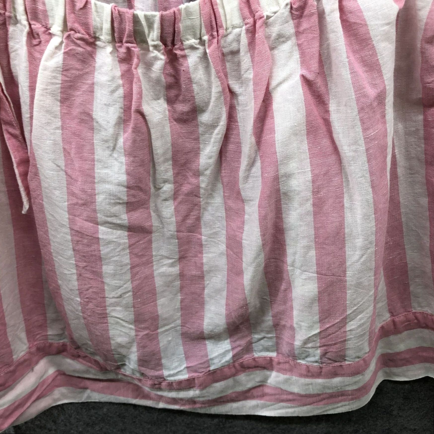 J.Crew J Crew Womens Linen Top Large L Cami Pink White Striped Beachy Spring Summer Size L / US 10 / IT 46 - 5 Thumbnail
