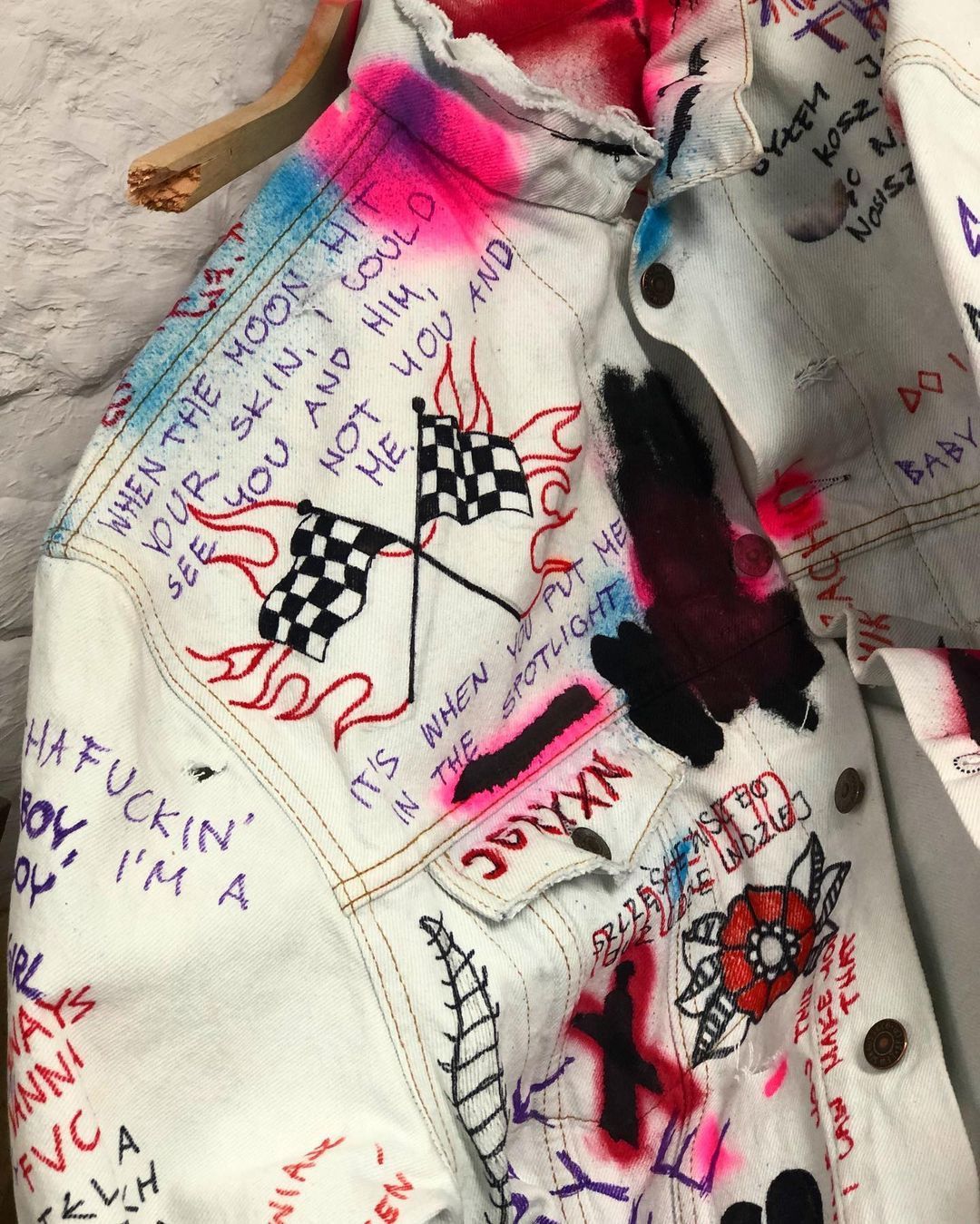 Handmade × Japanese Brand Lil peep custom jacket size L, opium jacket Size US L / EU 52-54 / 3 - 3 Thumbnail