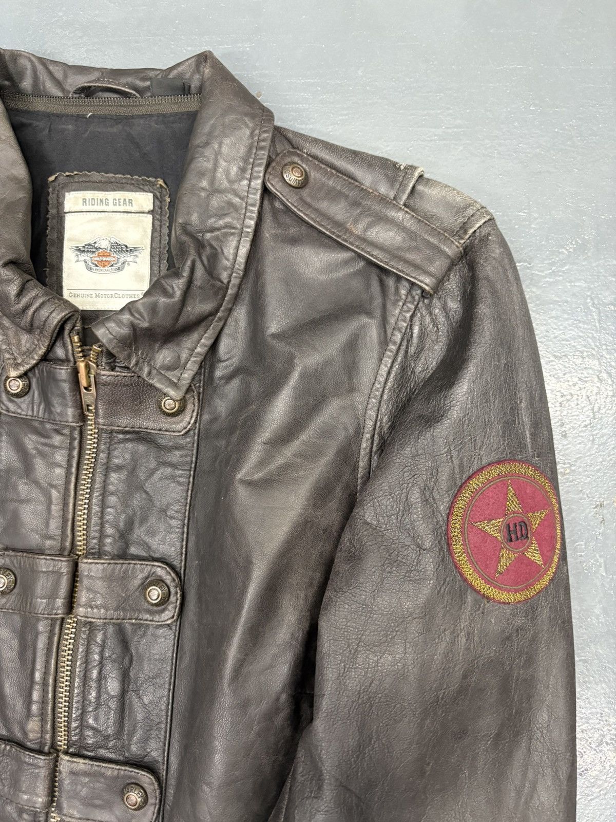 Harley Davidson Goatskin leather harley davidson H-DMC riding jacket Size US L / EU 52-54 / 3 - 4 Thumbnail