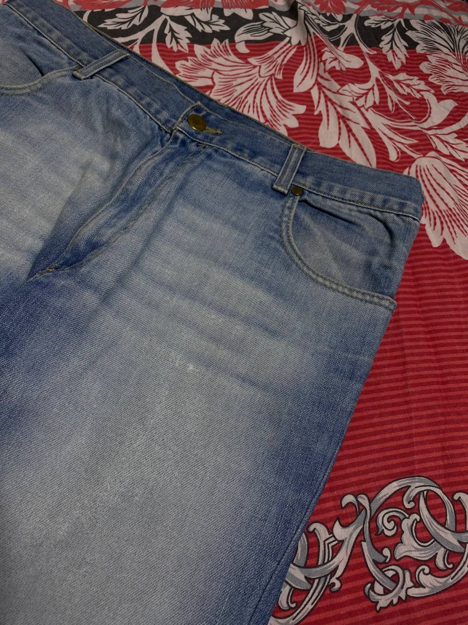 Japanese Brand Crazy Crash Dirty Baggy Faded Jean Japan Avant Garde Style Size US 32 / EU 48 - 11 Thumbnail