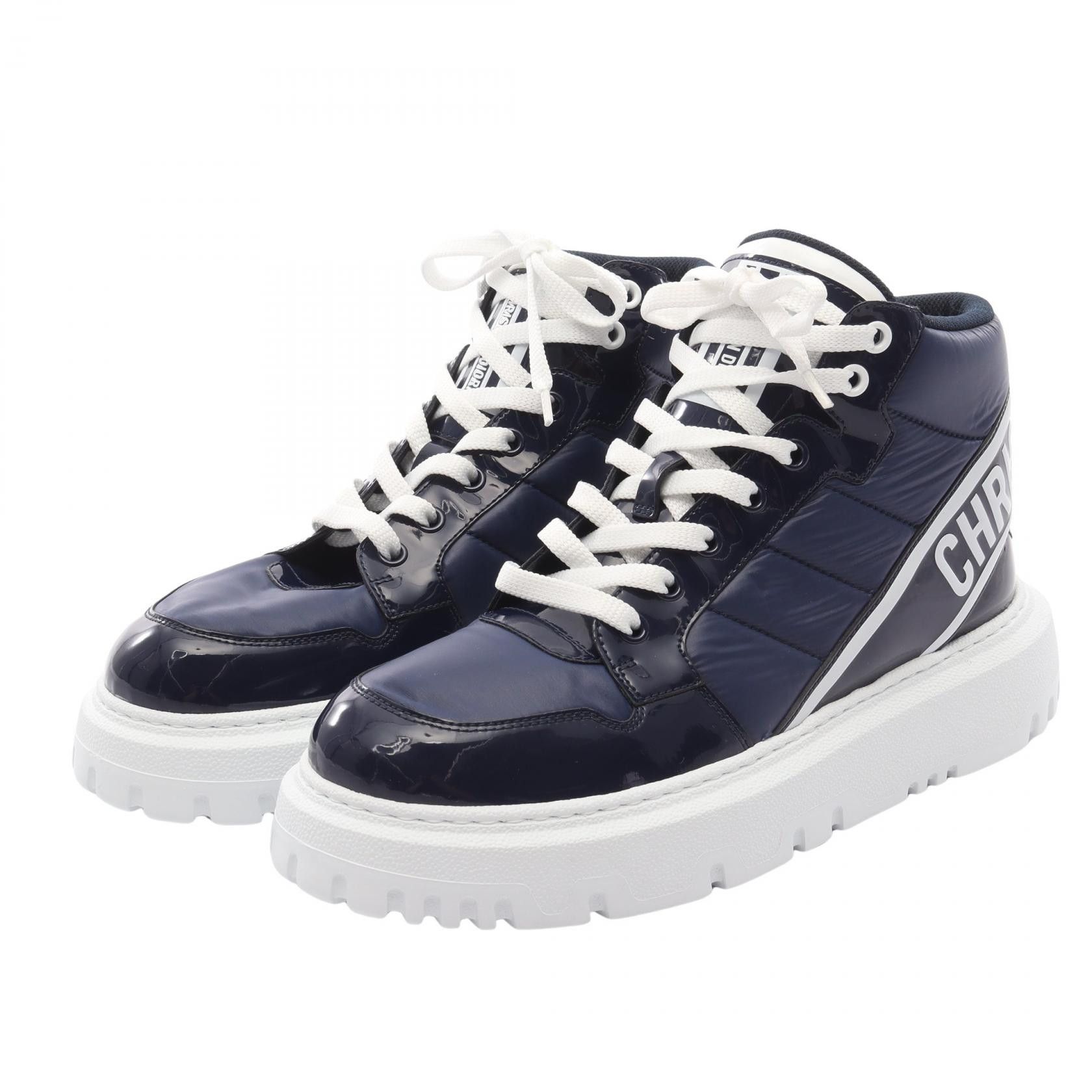 Dior Dior Dior D-Player Nylon Patent Leather Sneakers Leather Shoes Size ONE SIZE - 1 Thumbnail