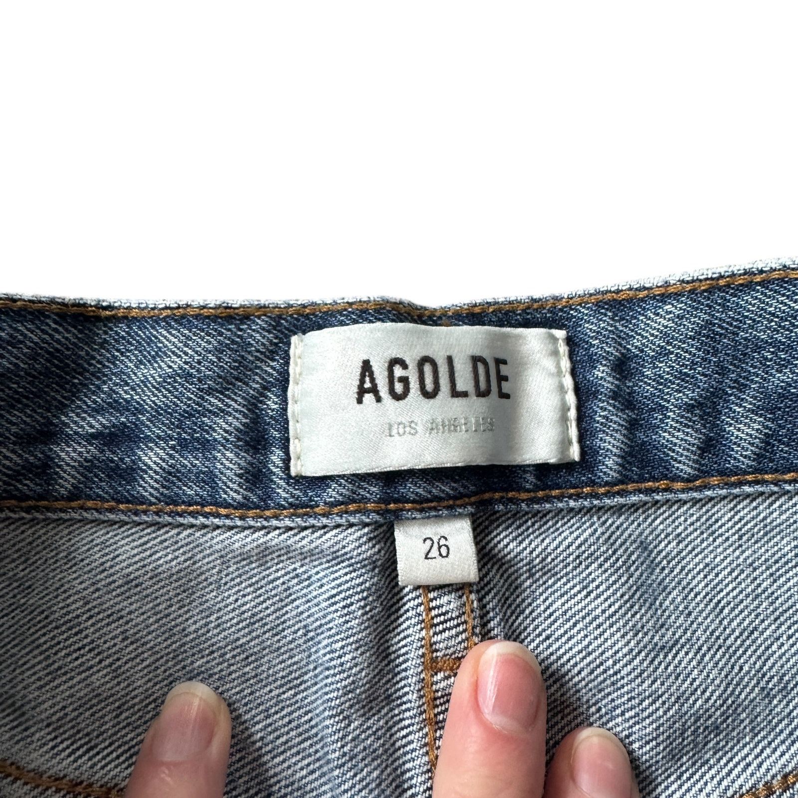 Agolde AGOLDE 90's Pinch Waist Straight Jean Backdrop Wash Size 26" / US 2 / IT 38 - 5 Thumbnail