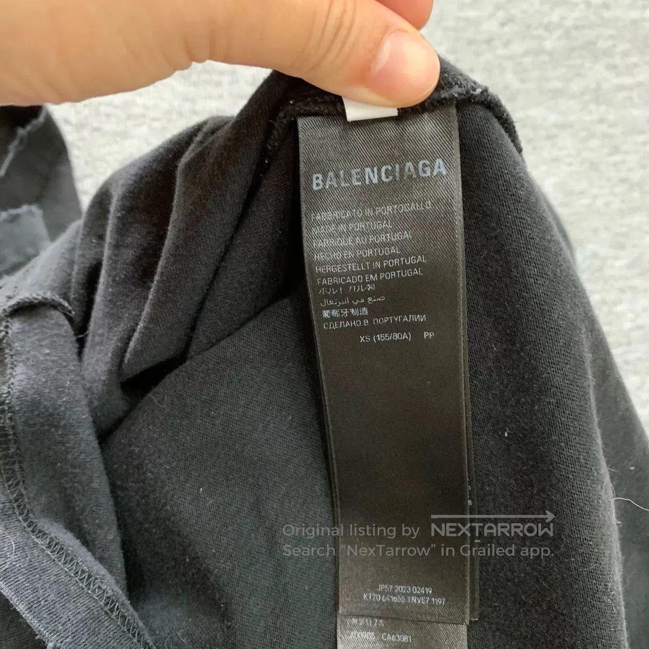 Balenciaga Balenciaga Black Graphic Short Sleeve T-shirt. Size US XS / EU 42 / 0 - 5 Thumbnail