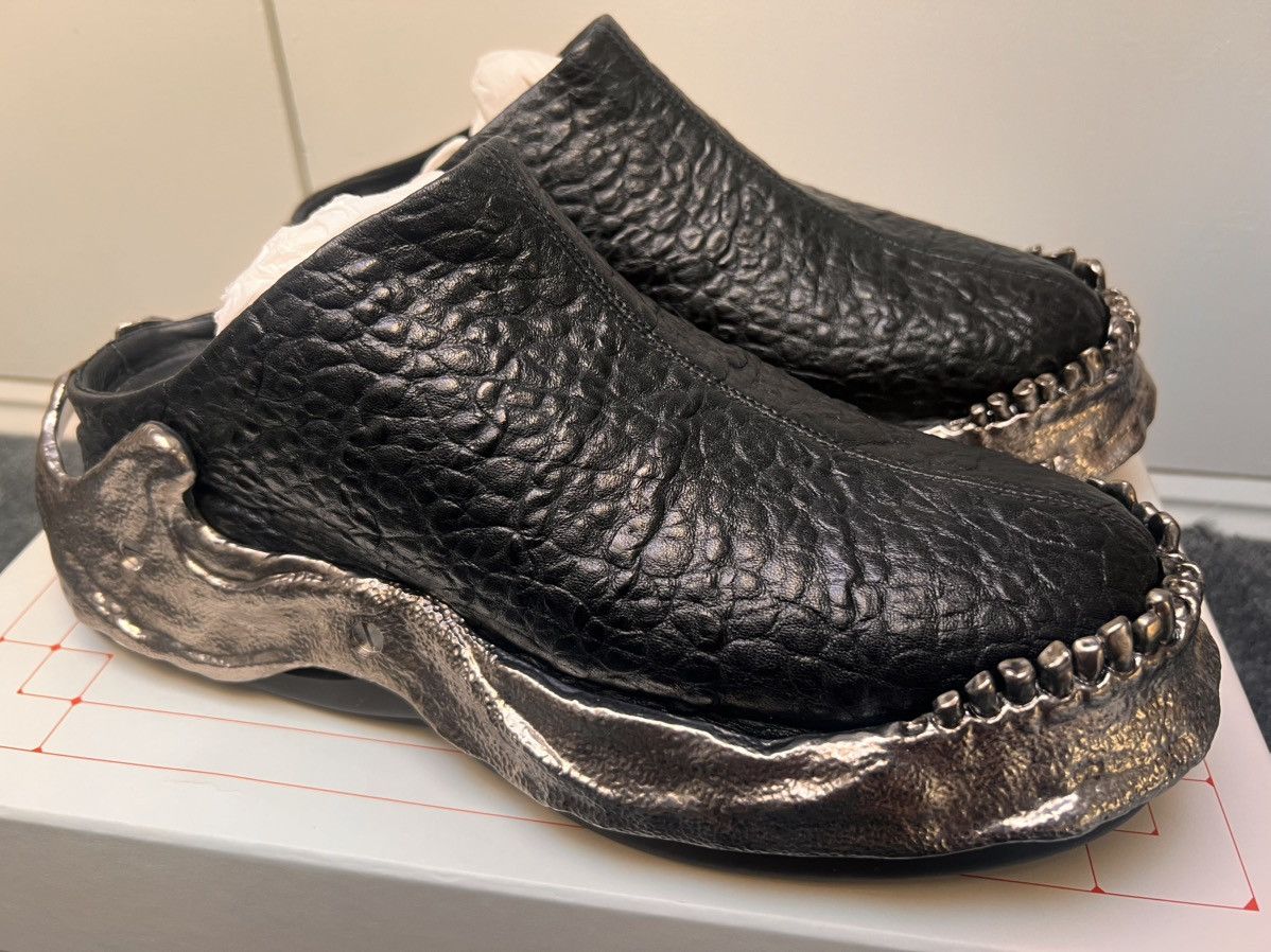 Alexander McQueen Alexander McQueen Wave metal jaw mules Size US 11.5 / EU 44-45 - 3 Thumbnail