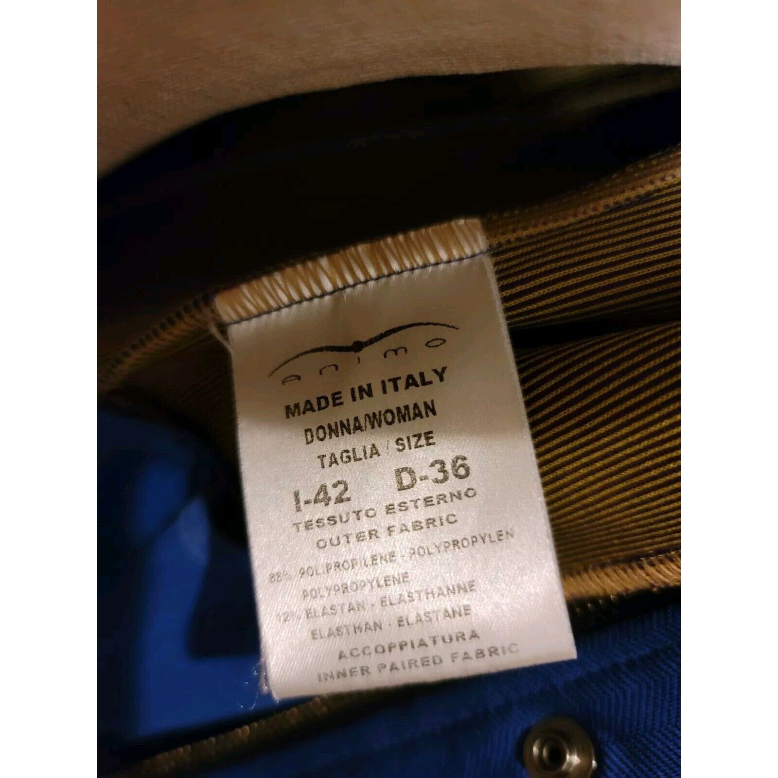 Other ANIMO WOMEN'S BLUE JACKET Size I-42 D-35 MADE IN ITALY Size S / US 4 / IT 40 - 9 Thumbnail