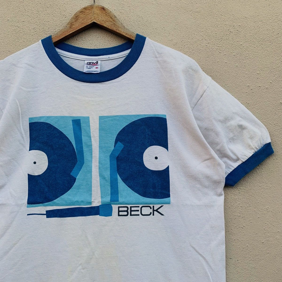 Band Tees × Vintage Vintage BECK AMERICAN SINGER SONGWRITER TURNTABLE T-Shirt Size US L / EU 52-54 / 3 - 3 Thumbnail