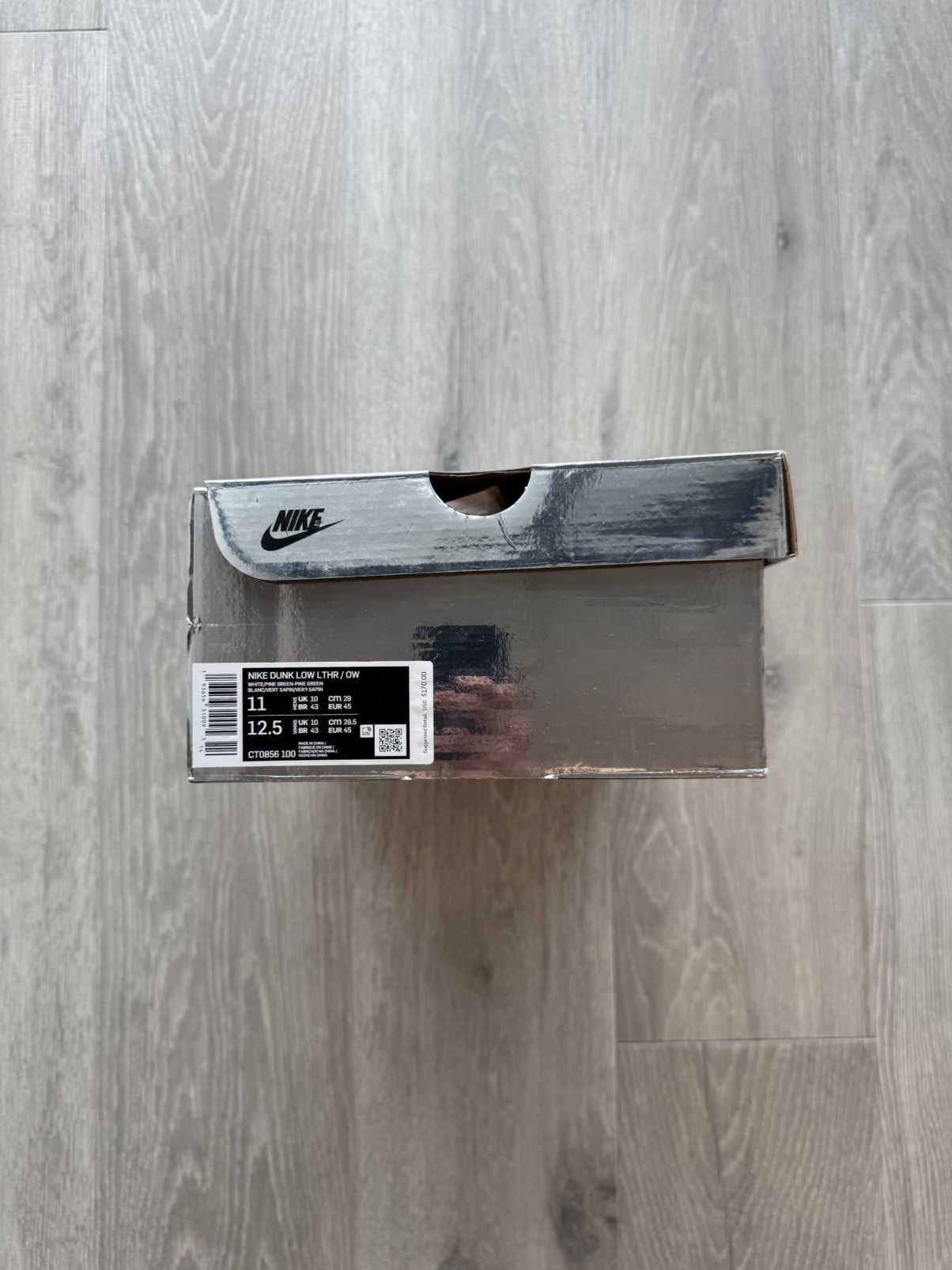 Nike × Off-White Nike Off-White Pine Green Dunk Low Size US 11 / EU 44 - 7 Thumbnail