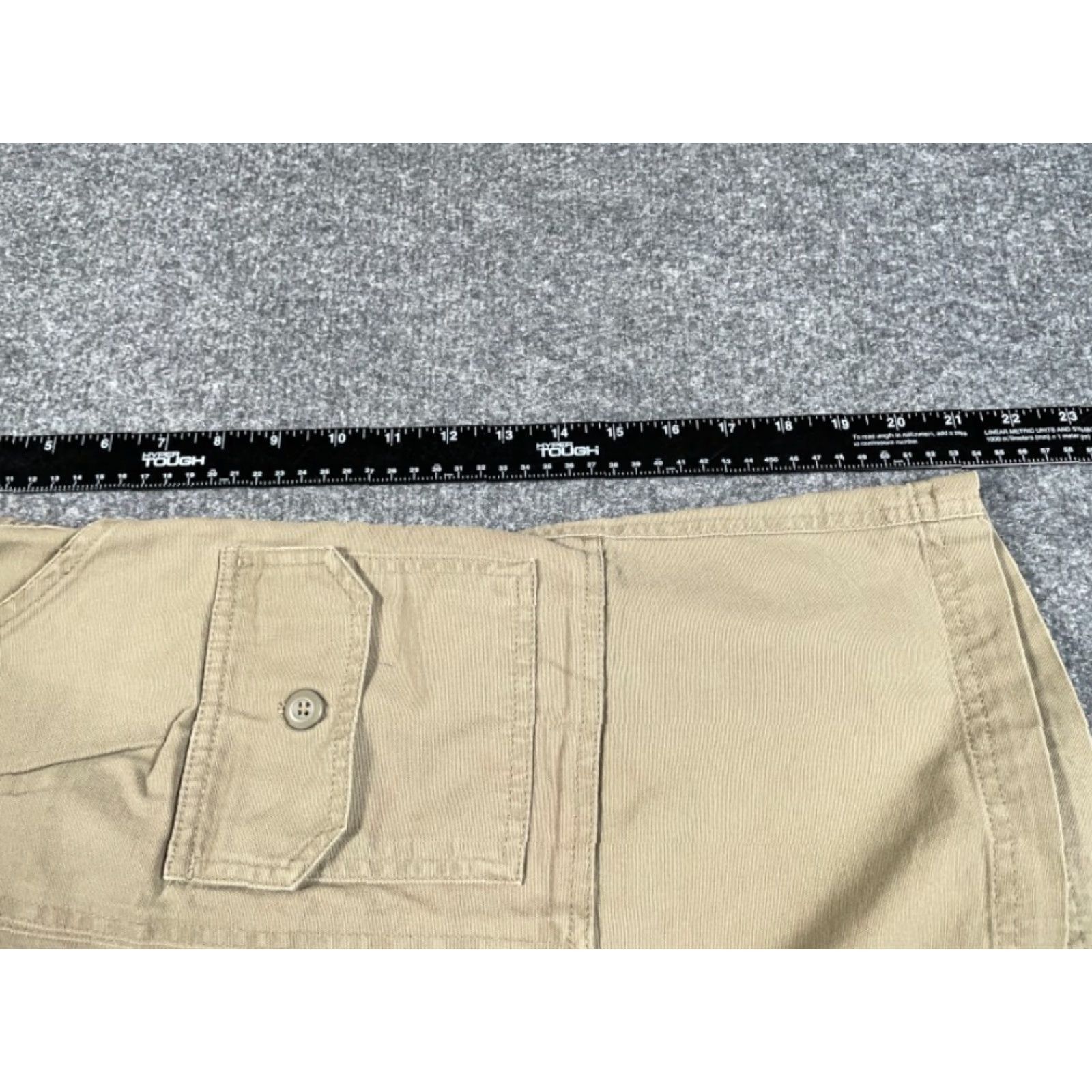 Vintage Cabela's Cargo Shorts Men 36 Beige Lightweight Cotton Hiking 9" Inseam Brown Solid Front Zip Fly Mens Regular Stocked 90s? Size US 38 / EU 54 - 7 Thumbnail