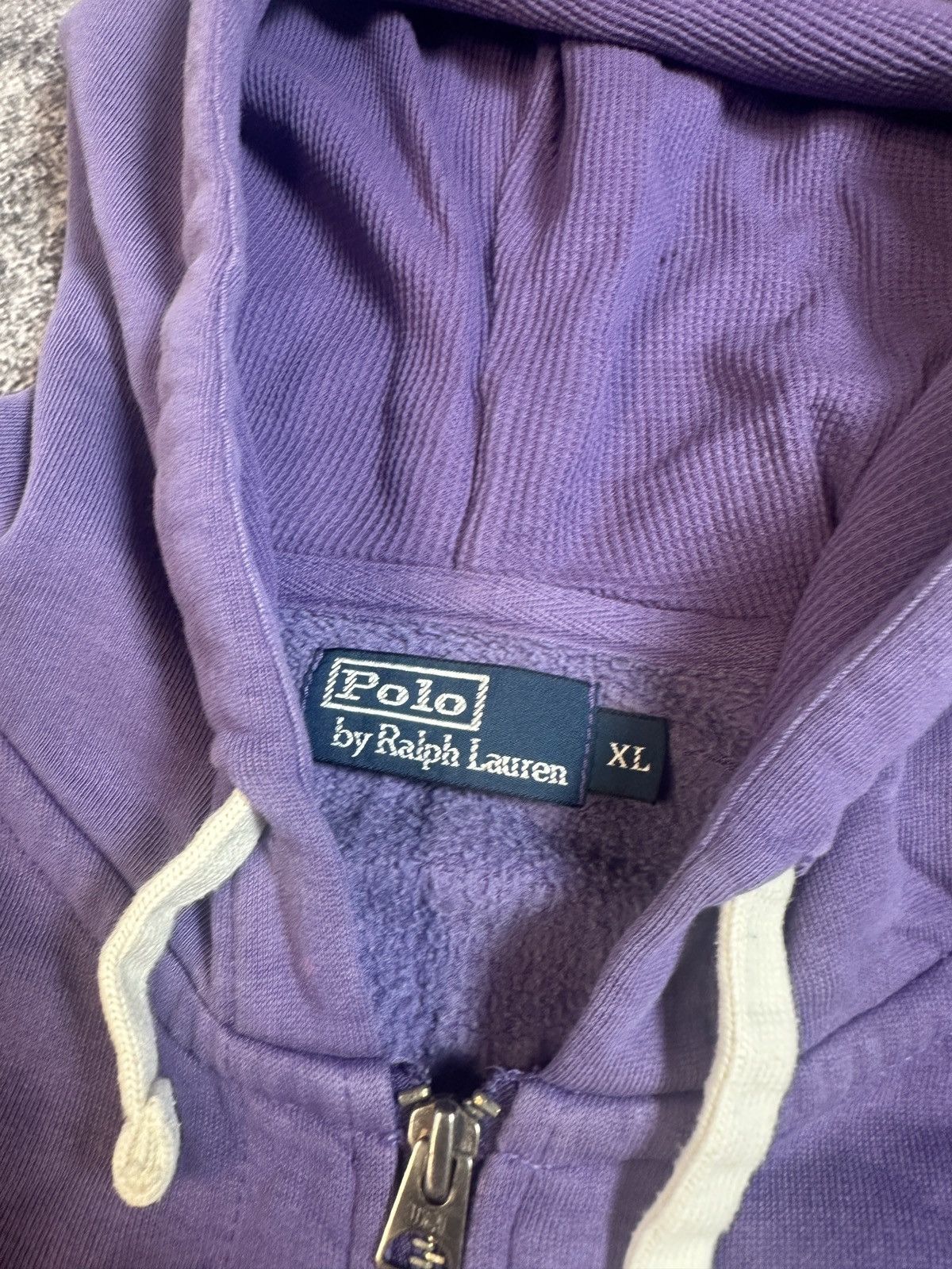 Polo Ralph Lauren Y2K Vintage Polo Ralph Lauren Purpl Zip Up Hoodie Streetwear Size US XL / EU 56 / 4 - 3 Thumbnail