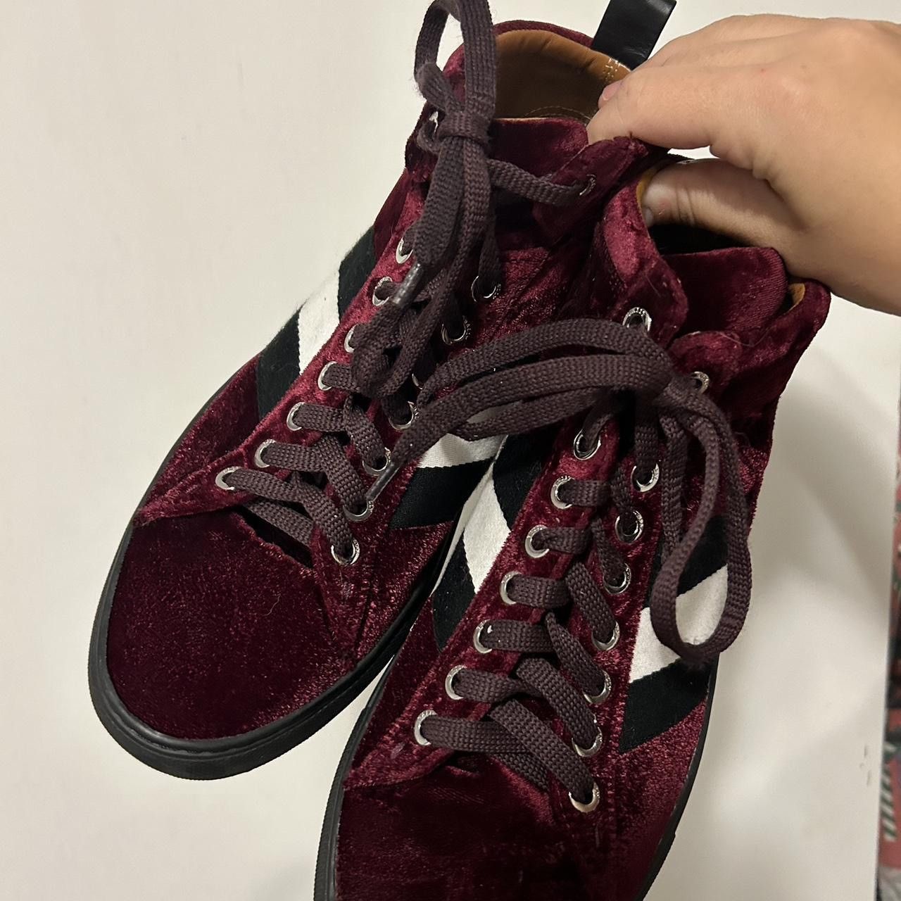 Rare Bally Hedern Velvet High Top Sneakers