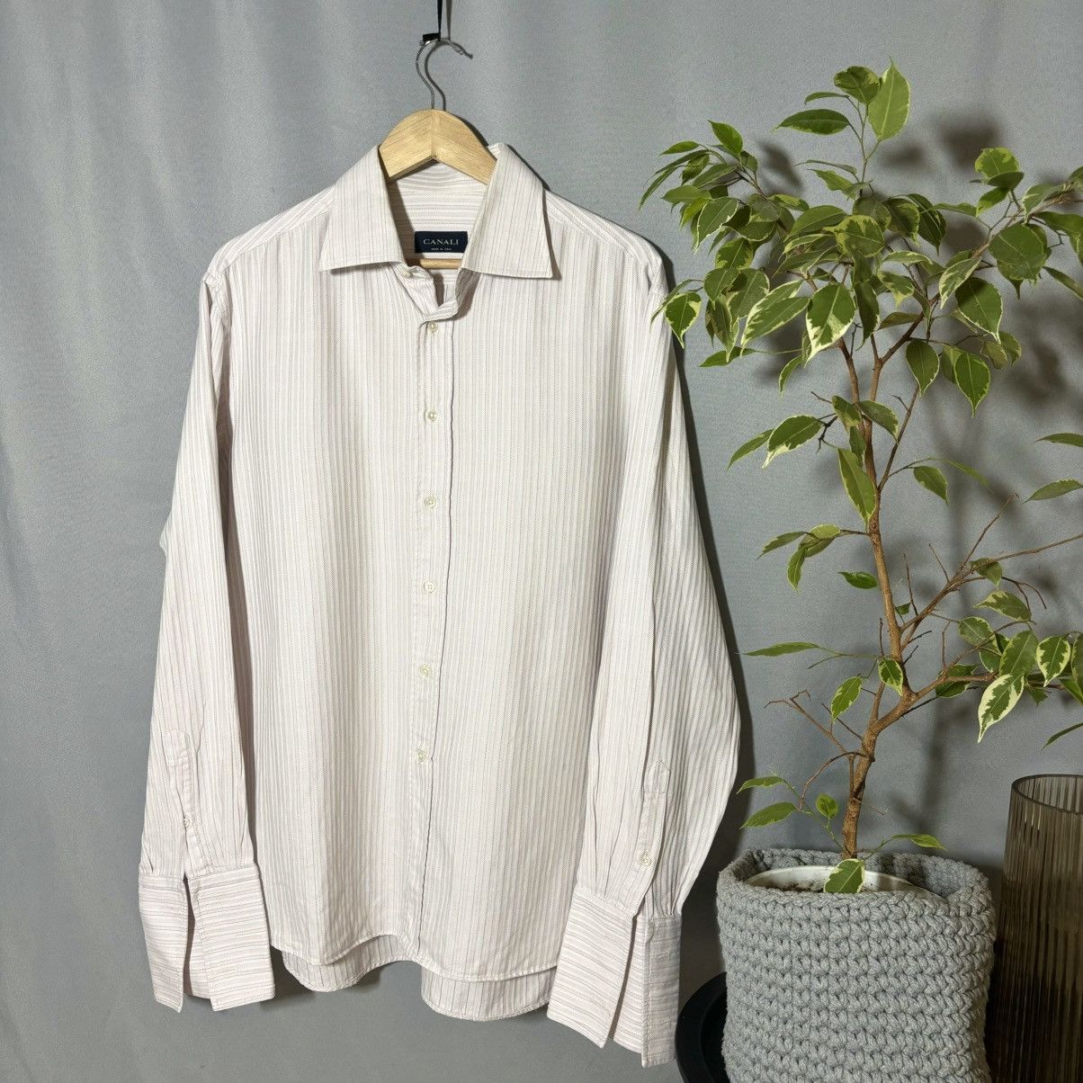 Canali Canali shirt luxury vintage button up rare pink Size US L / EU 52-54 / 3 - 1 Thumbnail