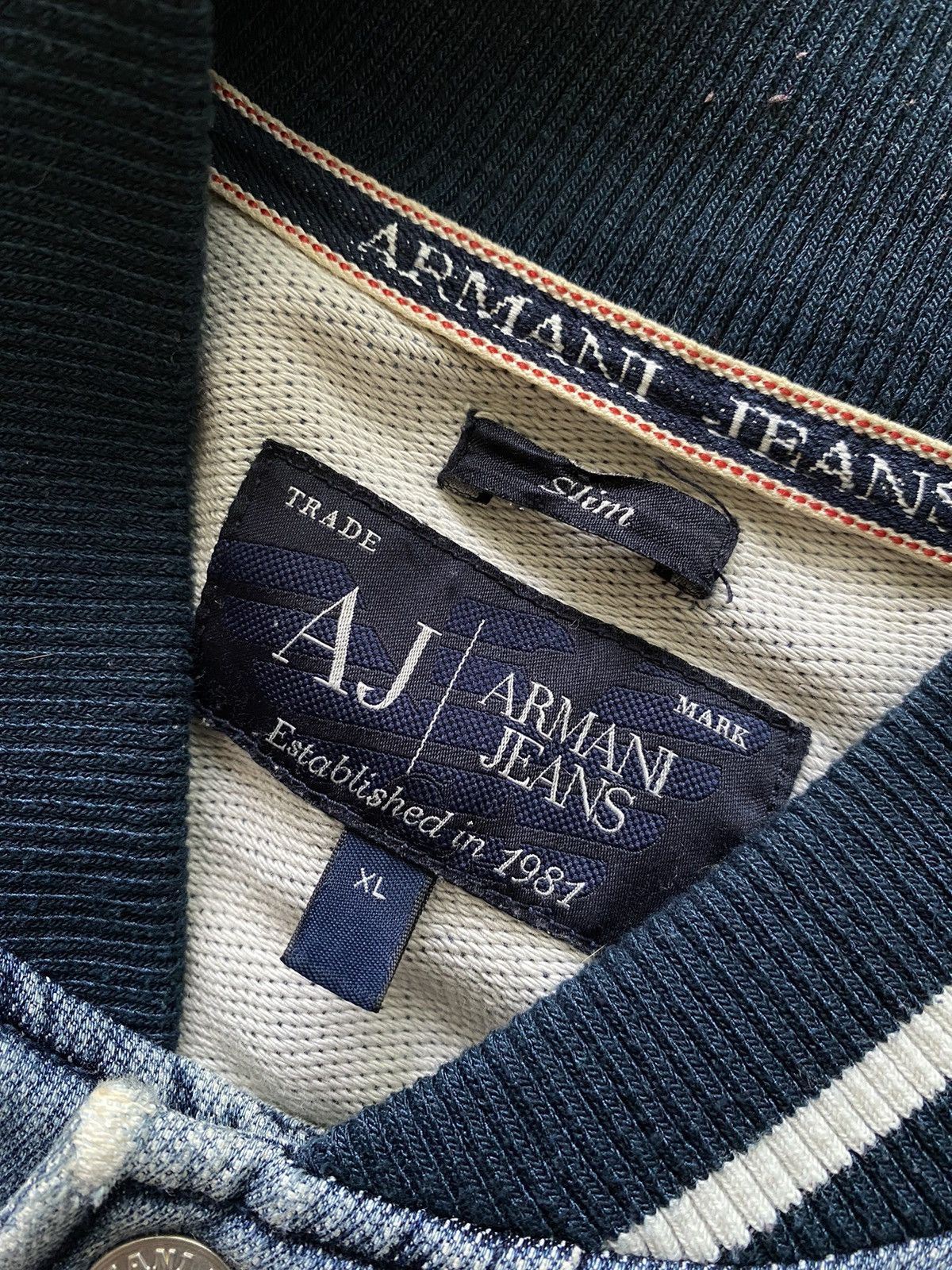 Giorgio Armani Vintage Armani Jeans college bomber jacket Size US XL / EU 56 / 4 - 3 Thumbnail