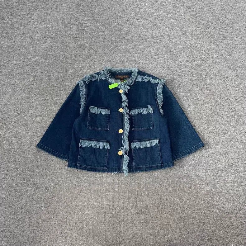 Louis Vuitton Louis Vuitton Show style fringed denim jacket Size XS / US 0-2 / IT 36-38 - 1 Thumbnail