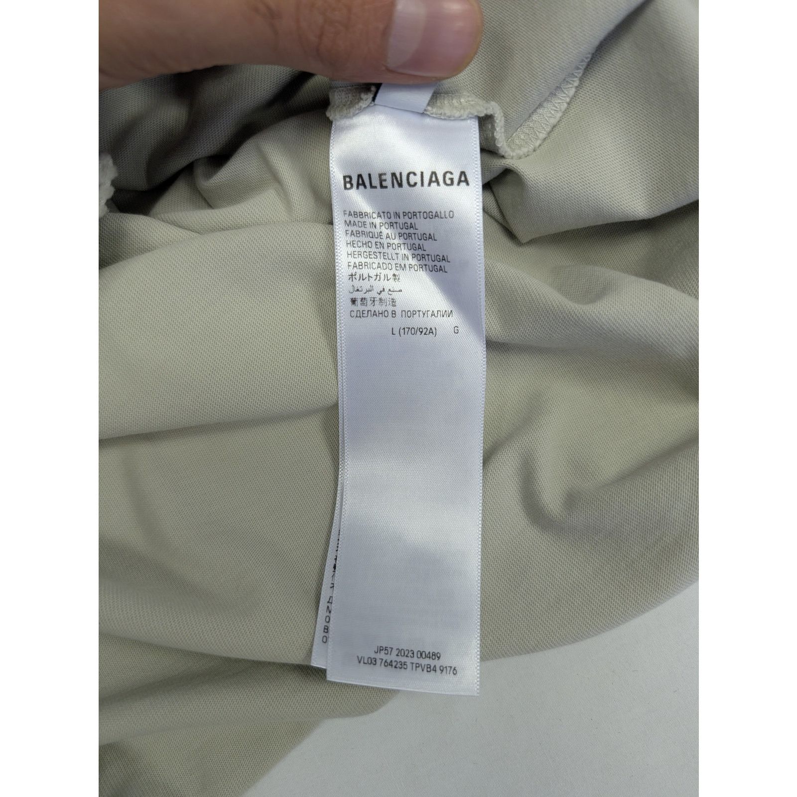 Balenciaga o1rshd1 Cities - Cannes Vint Jersey T-Shirt in Shell/White Size US L / EU 52-54 / 3 - 15 Thumbnail