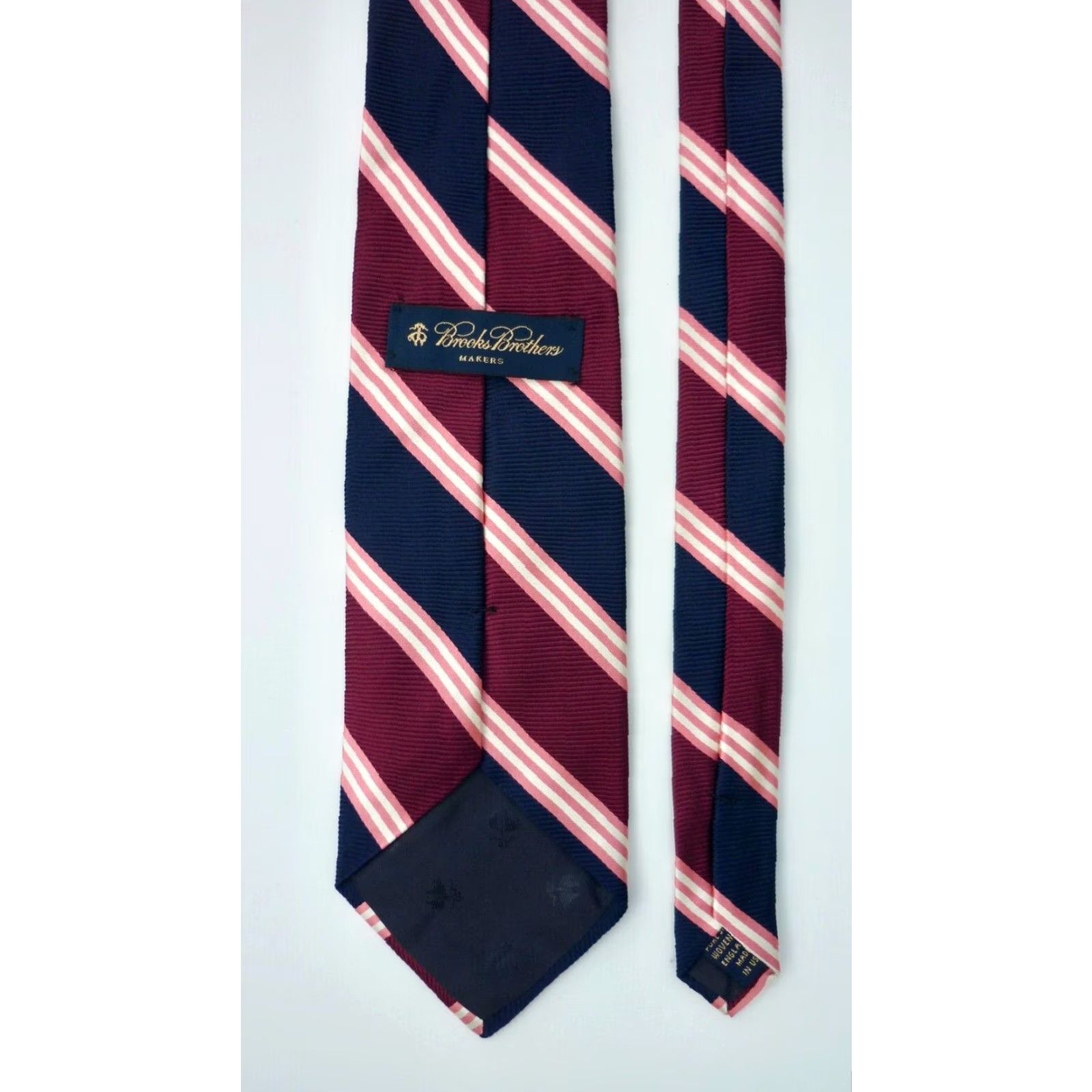 Brooks Brothers Brooks Brothers Makers Silk Tie Woven in England Made in USA Multicolor Stripes 60" 3.75" Silk Men Tie Size ONE SIZE - 6 Thumbnail