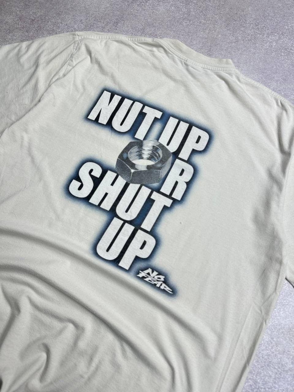 JNCO × No Fear × Vintage Vintage No Fear Nut Up Or Shut Up T-shirt JNCO Style Y2K L Size US L / EU 52-54 / 3 - 5 Thumbnail