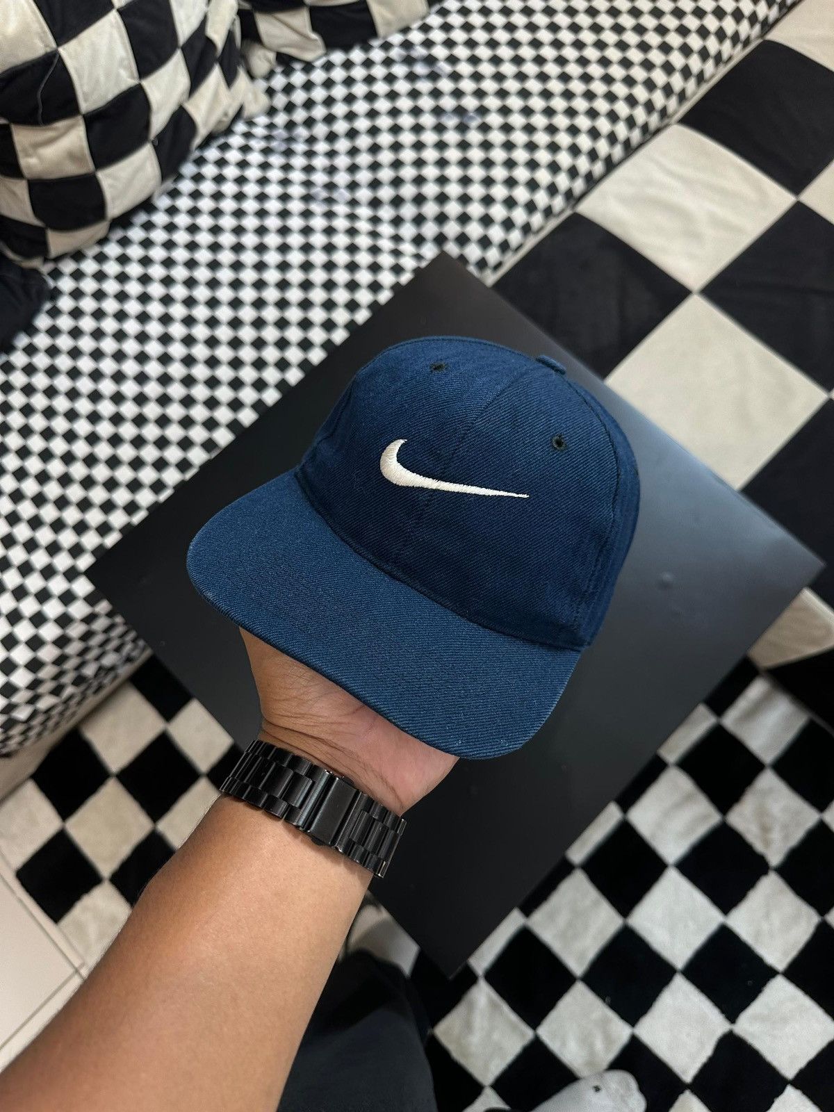 Nike × Vintage VINTAGE NIKE BIG SWOOSH EMBROIDERY CAP Size ONE SIZE - 1 Thumbnail