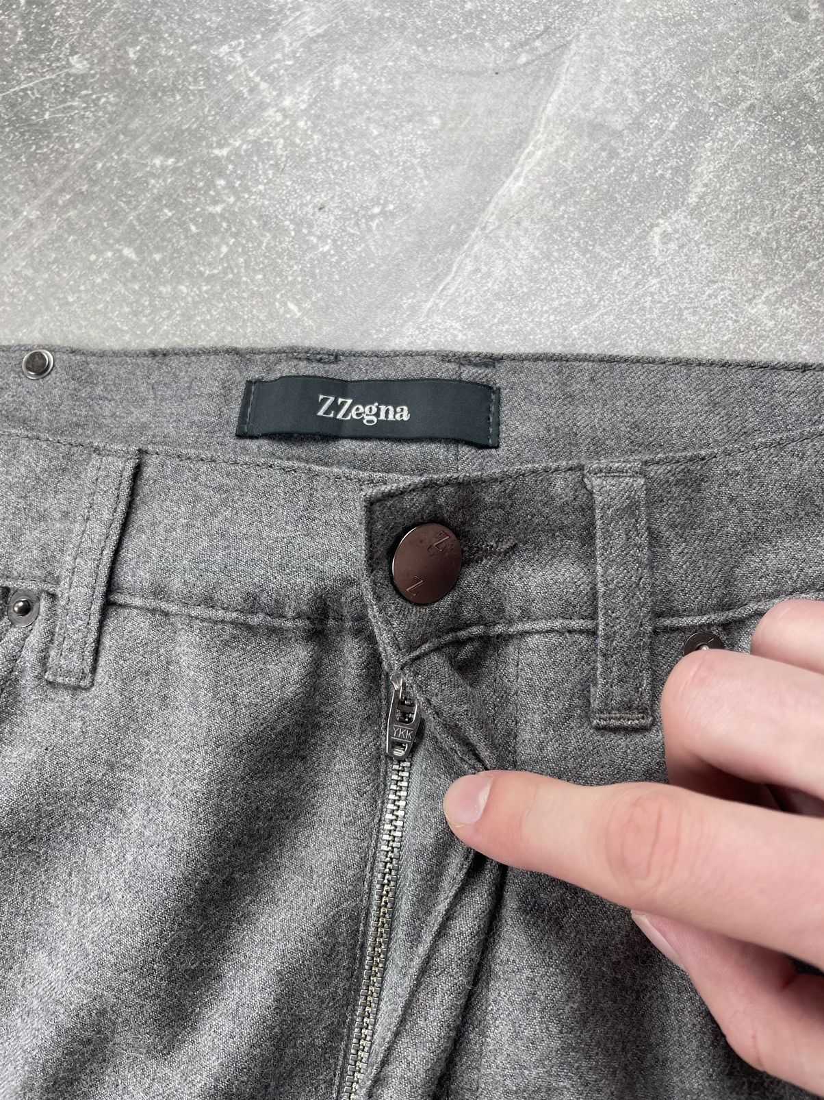 Z Zegna Ermenegildo ZegnaZ Wool Slim-Fit Pants Italian Tailoring Size US 33 - 10 Thumbnail