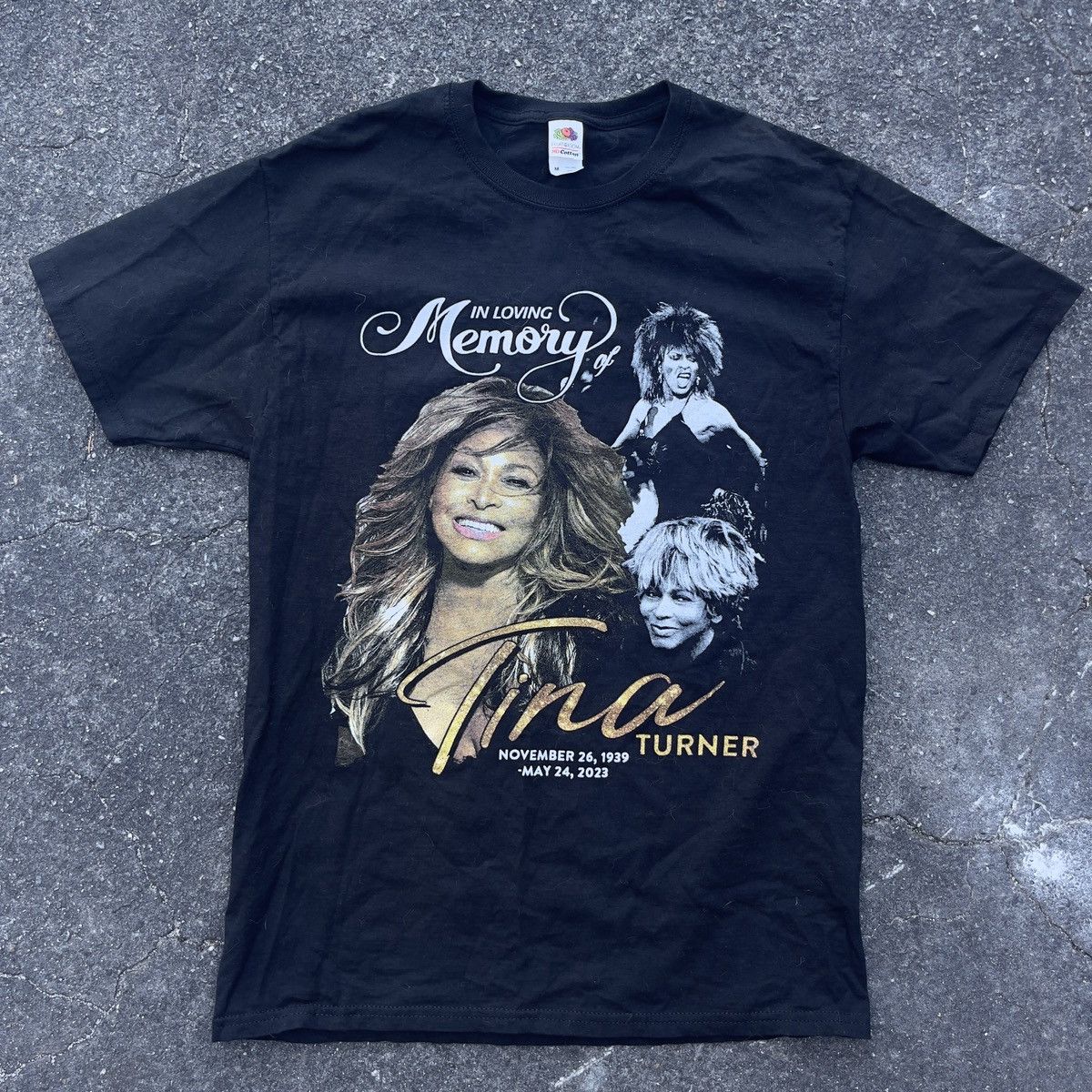 Vintage TINA TURNER Memorial Shirt Size US M / EU 48-50 / 2 - 1 Thumbnail