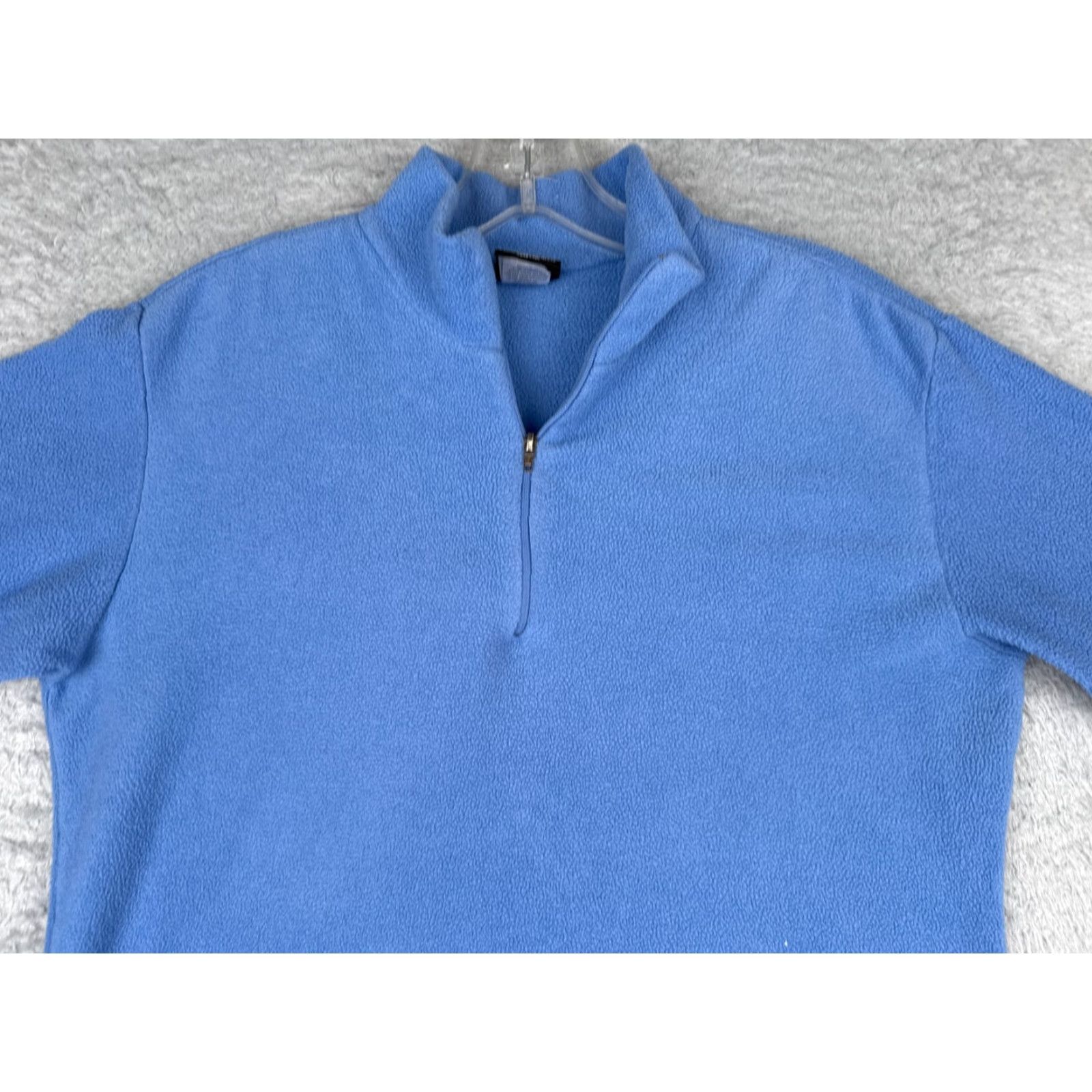 Patagonia Patagonia Sweater Womens M Blue 1/4 Zip Mock Neck Fleece Capilene Polyester Pullover Size M / US 6-8 / IT 42-44 - 4 Thumbnail