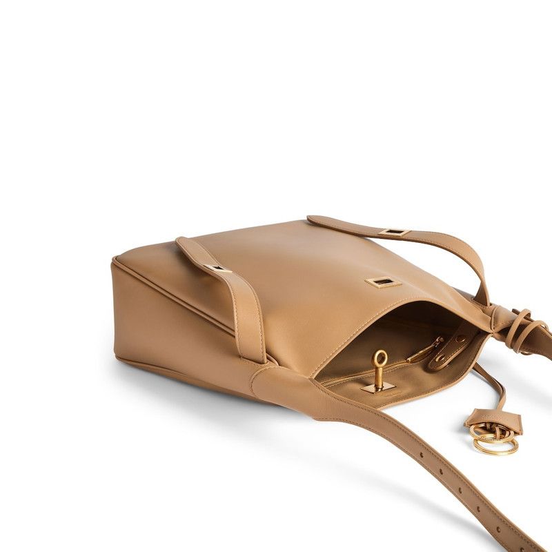 Balenciaga o1srvl11e0326 Size: OS / Bel Air Small Hobo Bag in Latte Size ONE SIZE - 4 Thumbnail