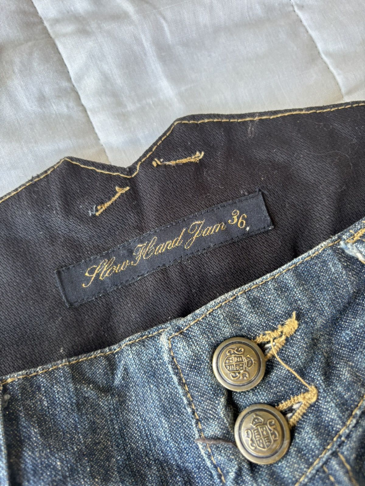If Six Was Nine 💥IF SIX WAS NINE LGB FLARE MUD WASH JEANS Size US 30 / EU 46 - 10 Thumbnail
