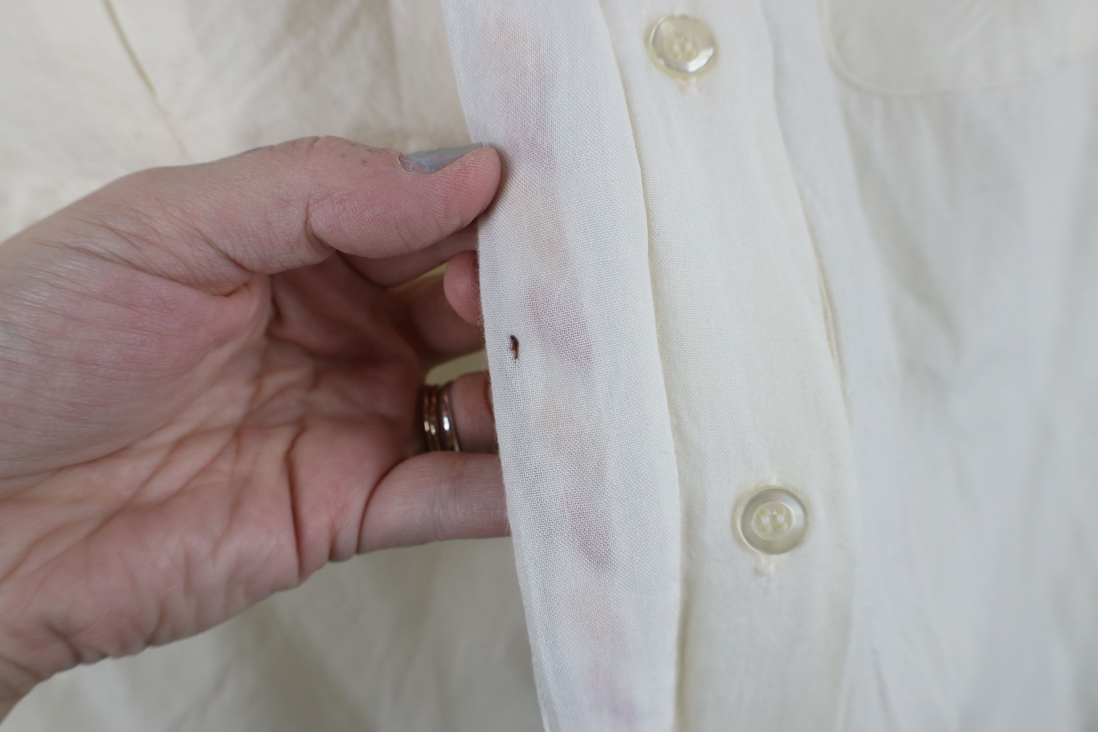 Vintage Vintage 90s Streetwear Beaded Military Style Button Shirt Size M / US 6-8 / IT 42-44 - 8 Thumbnail