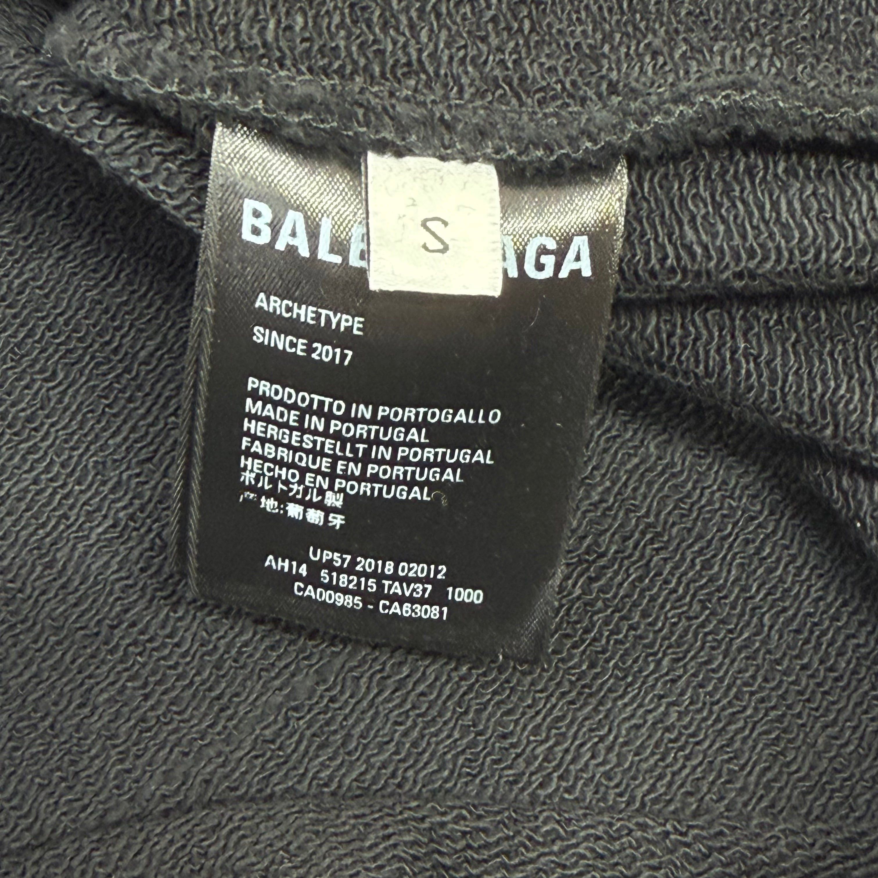 Balenciaga Balenciaga Black Logo Hoodie S (M) Size US M / EU 48-50 / 2 - 5 Thumbnail